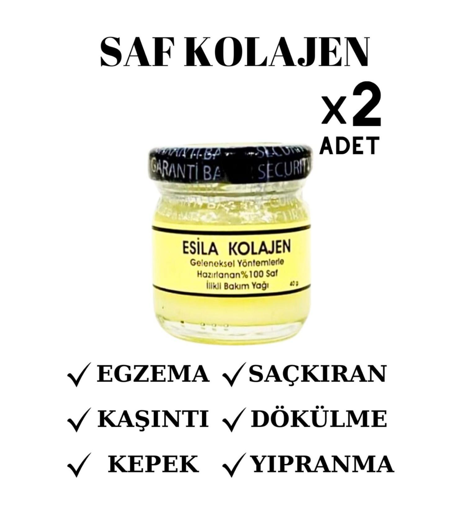 ES LA COLLAGEN 0 Pure Marrow Oil Care - Miraculous Effect on Hair Loss - 2 Pieces 40 Ml Size - Monthly Cure - Buy Online on GoSupps.com