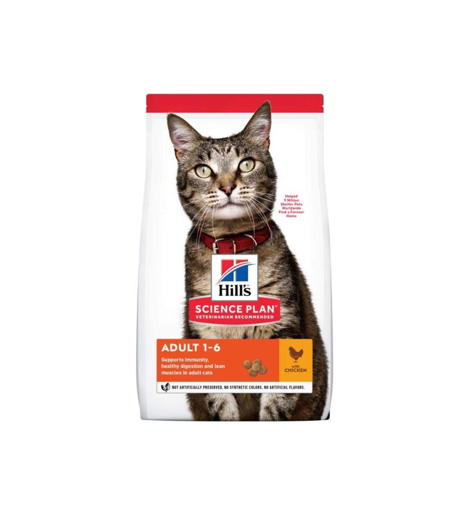 Hill's SCIENCE PLAN Chicken Adult Cat Food 8+2 Kg