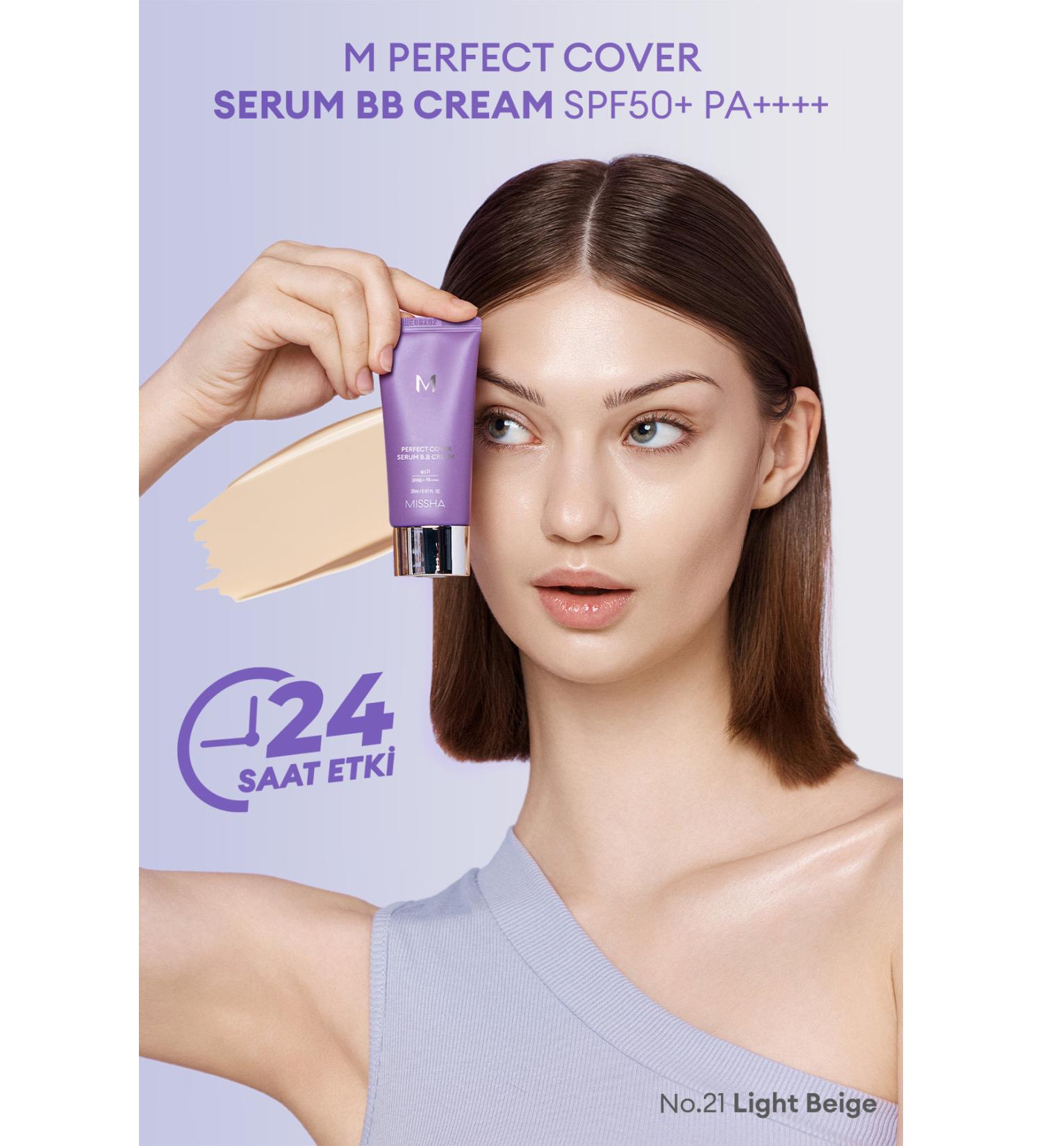 Missha Anti-Aging Care and Bright Appearance M Perfect Cover Serum BB Cream SPF50+/PA++++ No:21 - Buy Online on GoSupps.com