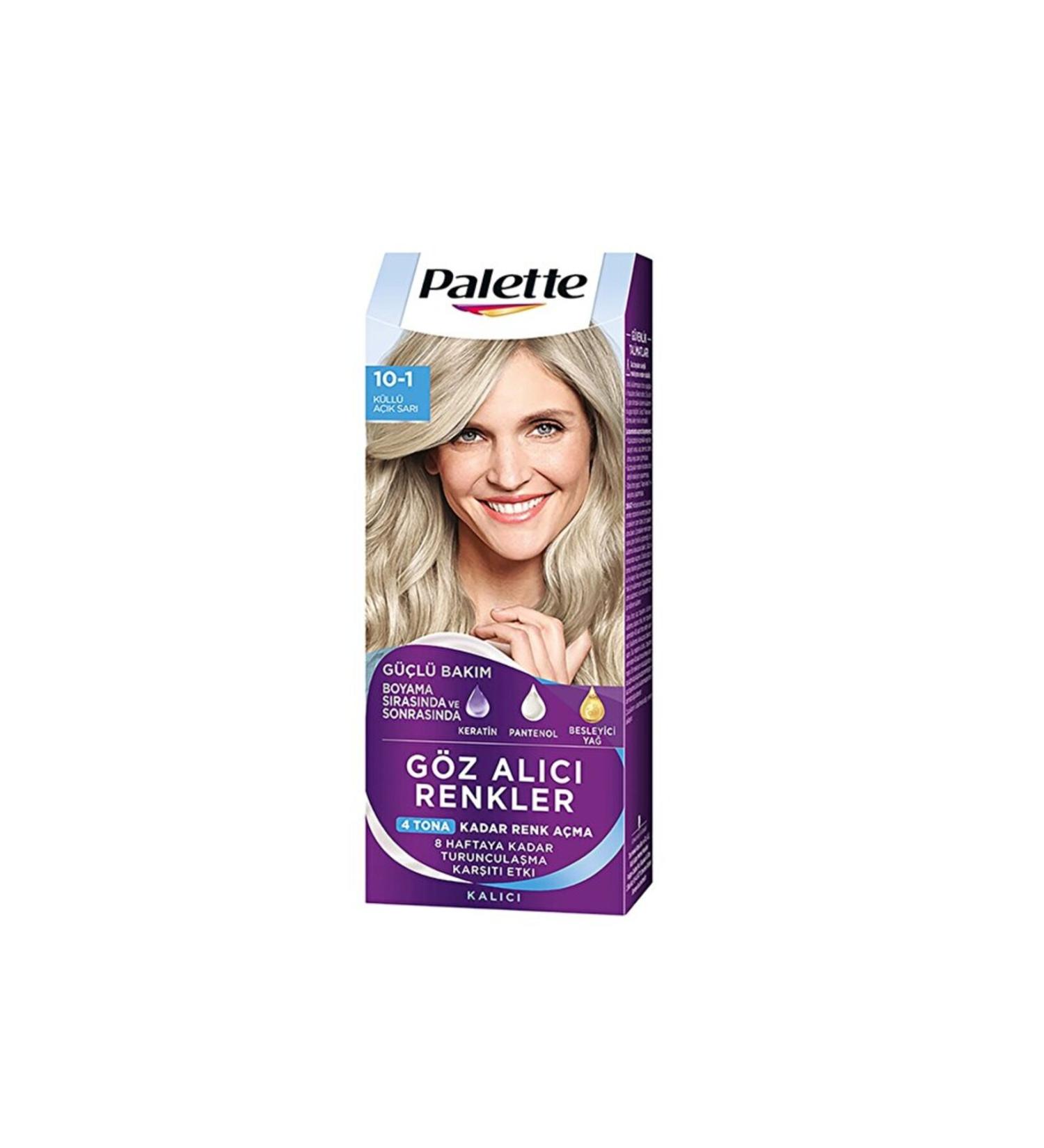 Palette - Hair Dye - Eye-Catching Colors 10-1 Ash Light Blonde - 1 Piece