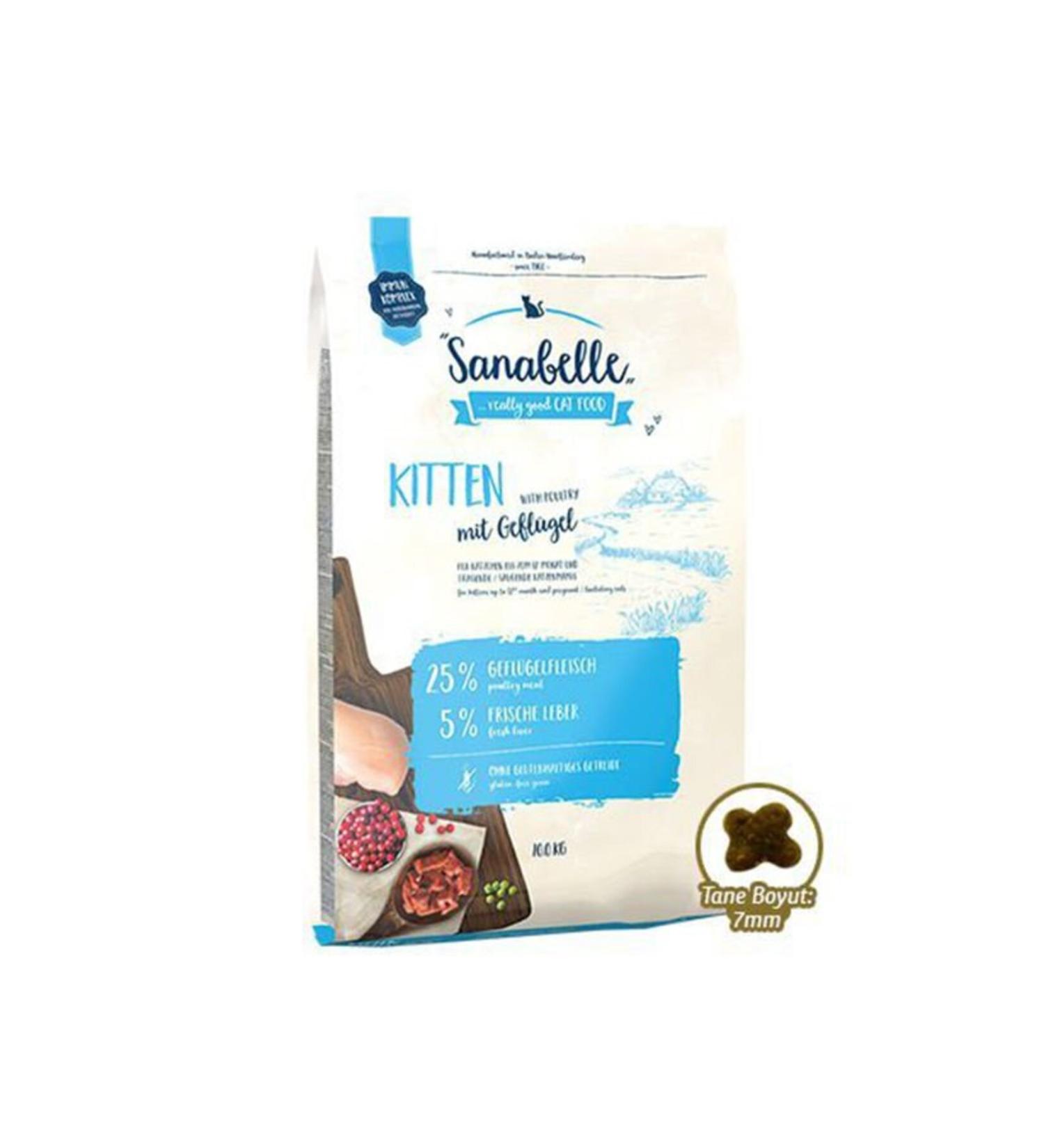 Sanabelle Kitten Kitten Dry Cat Food 10 Kg(stt:07/2025) - Petshopundan