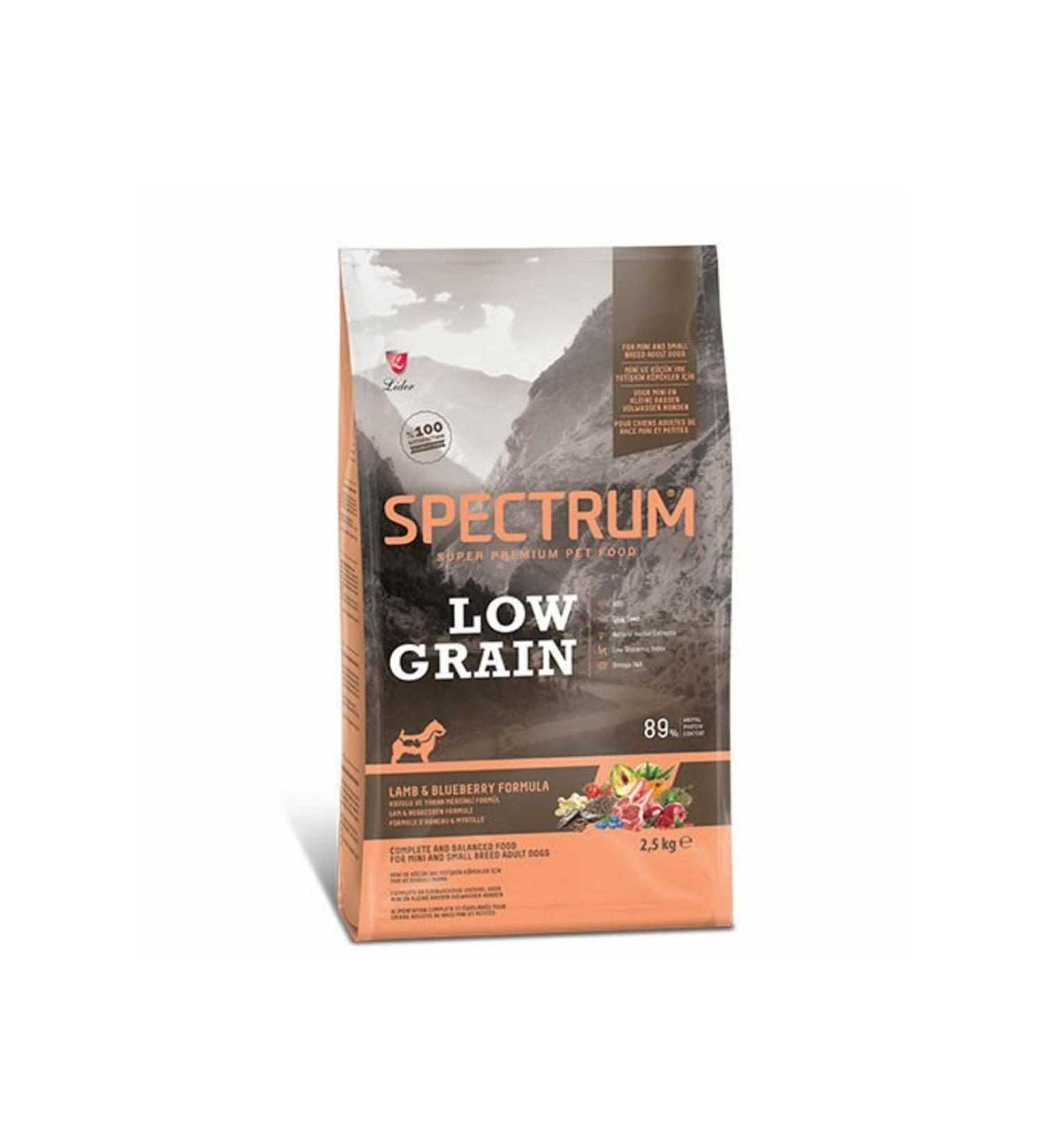 Spectrum Lamb and Blueberry Small Breed Low Grain Adult Dog Food 2.5 Kg - Petshopu