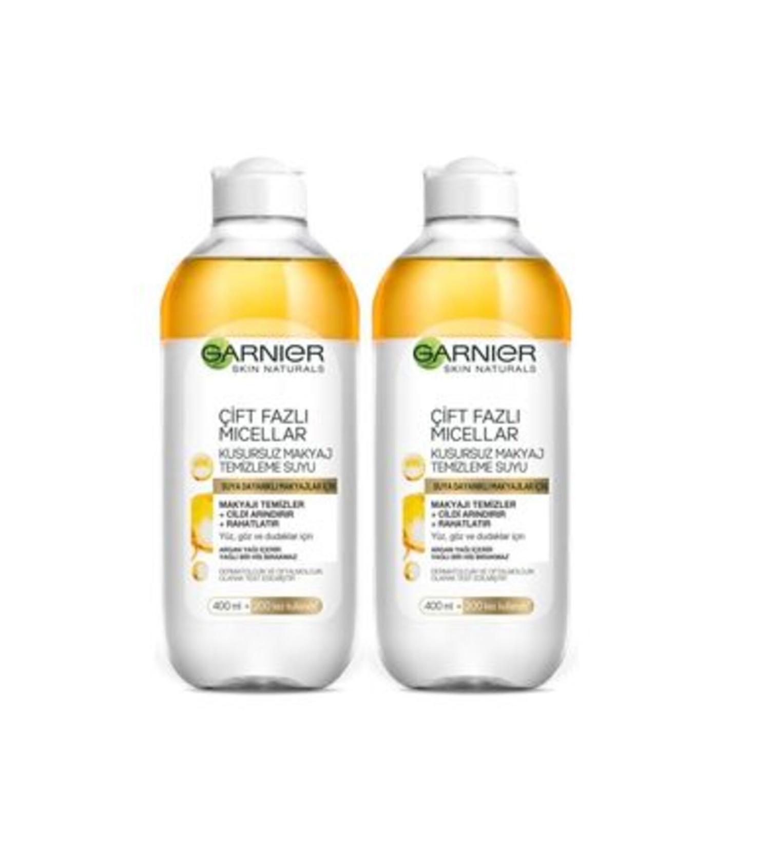 NOVAFACE STD Dual Phase Micellar Make-Up Remover Water 400ml 2 Pack Classic