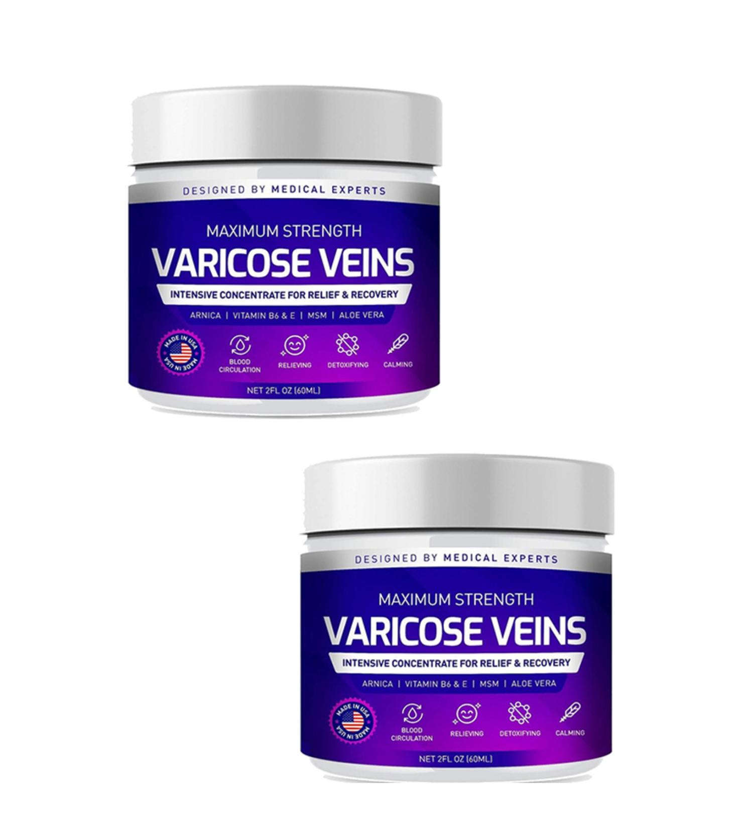 Dolce Varicose Veins Maximum Strength Purple Varicose Leg Care Cream 100 x 2 pieces