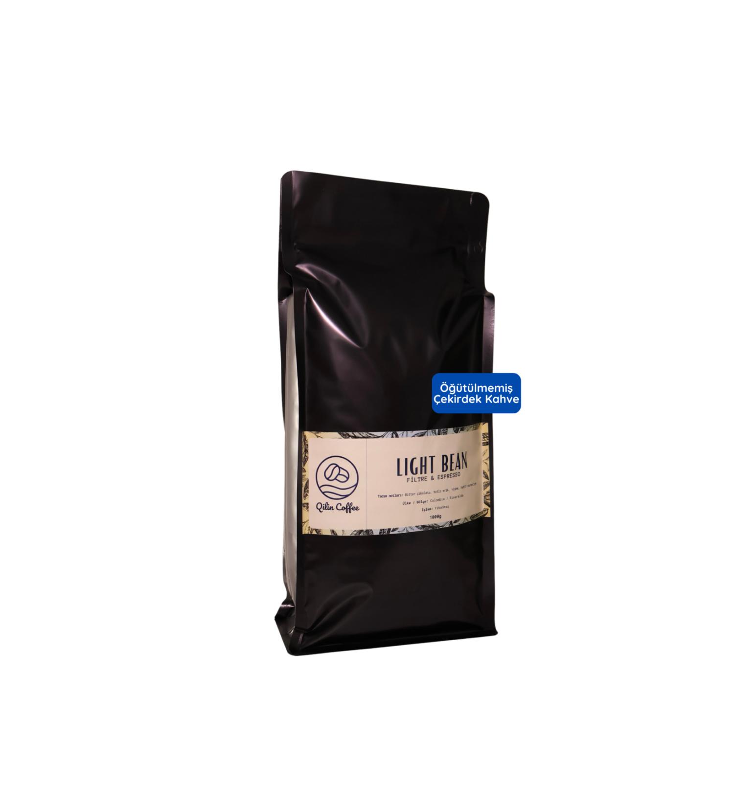 Qilin Coffee Light Bean 1Kg Espresso & Filter Coffee (Bean)