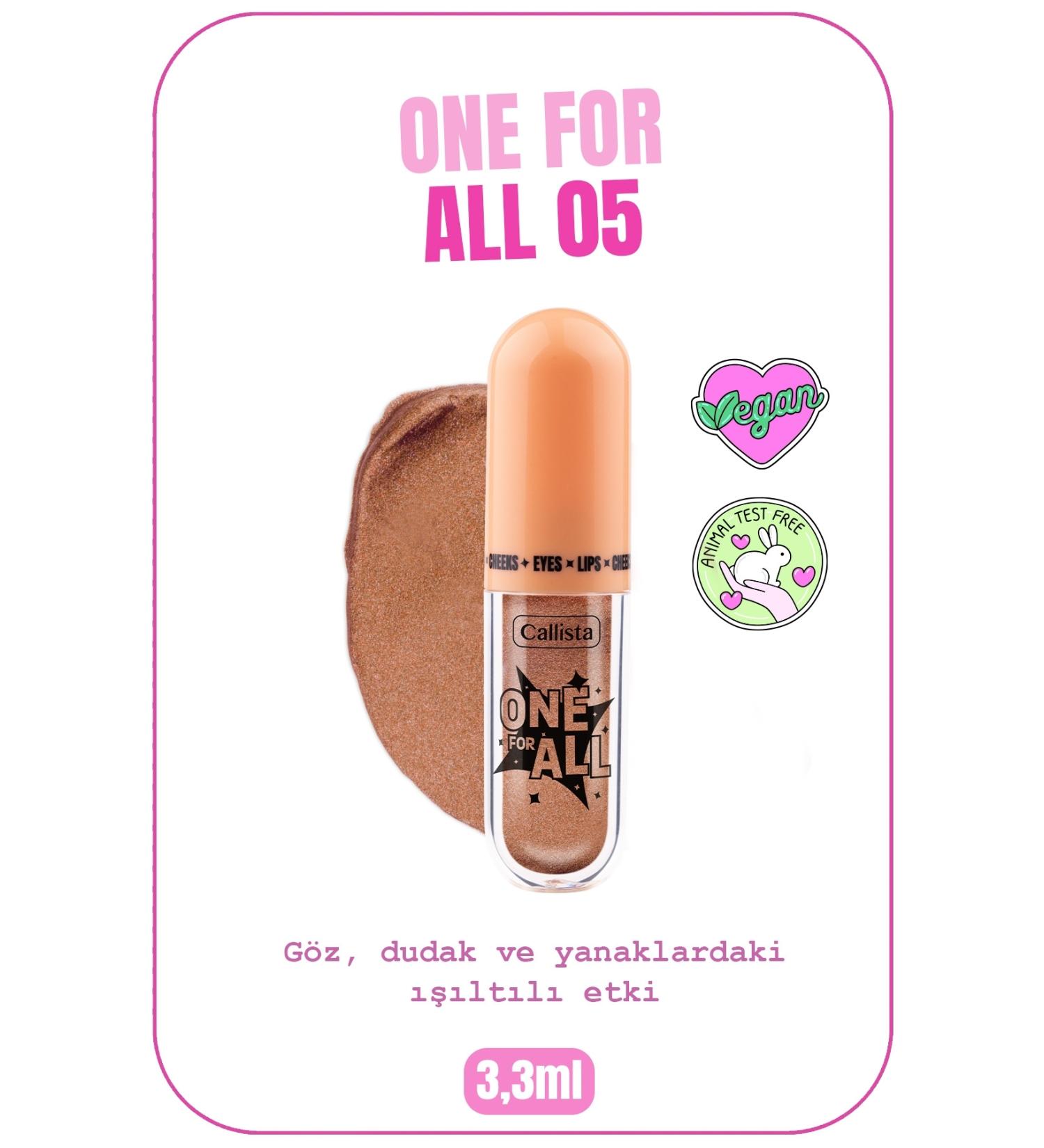 Callista One For All Eyes & Lips & Cheeks Shimmering Liquid Eyeshadow - 05 That Antique - Buy Online on GoSupps.com