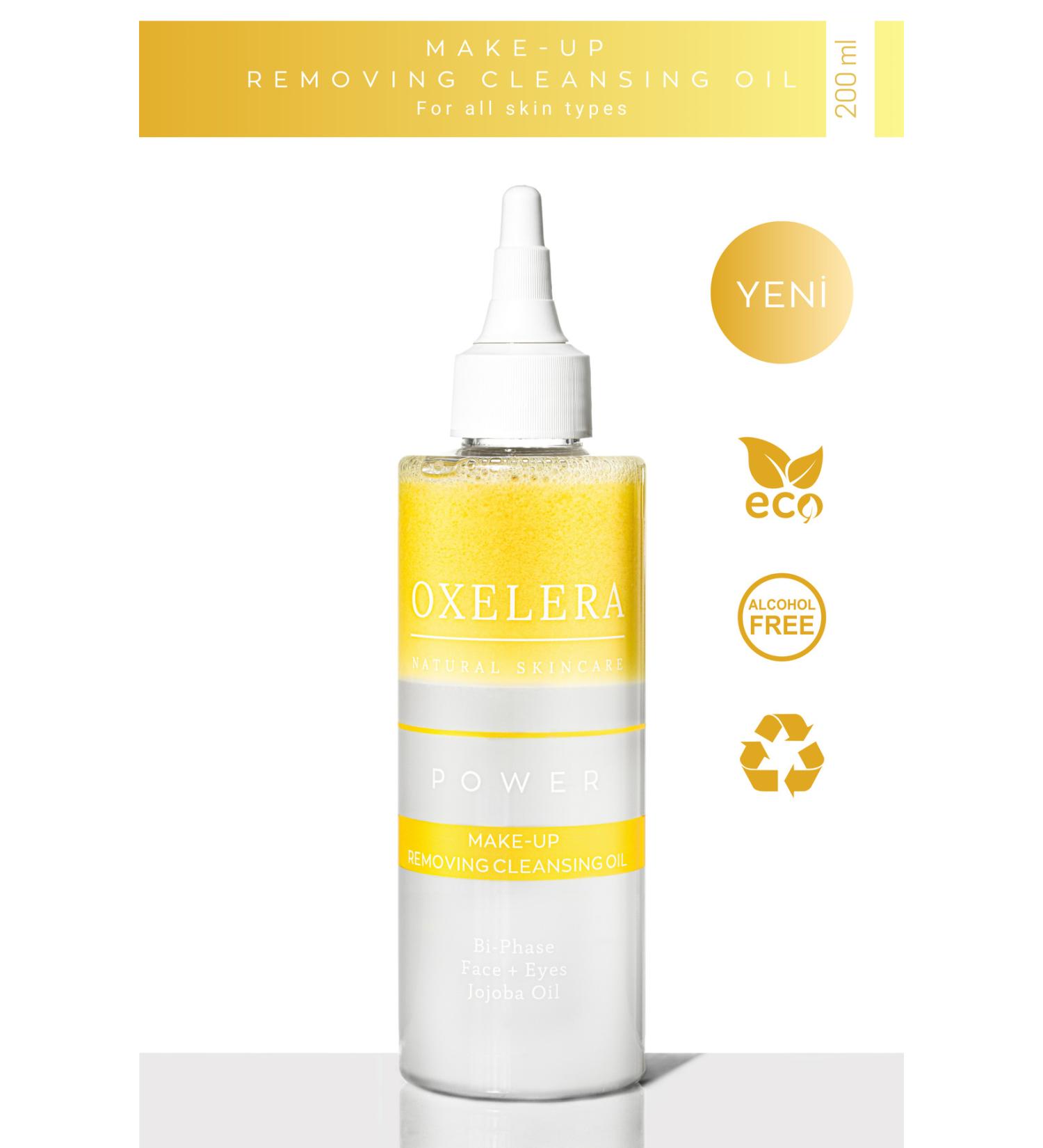 Oxelera Power Make-Up and Facial Cleansing Oil - Make-Up Removing Cleansing Oil - 200 ml - Buy Online on GoSupps.com
