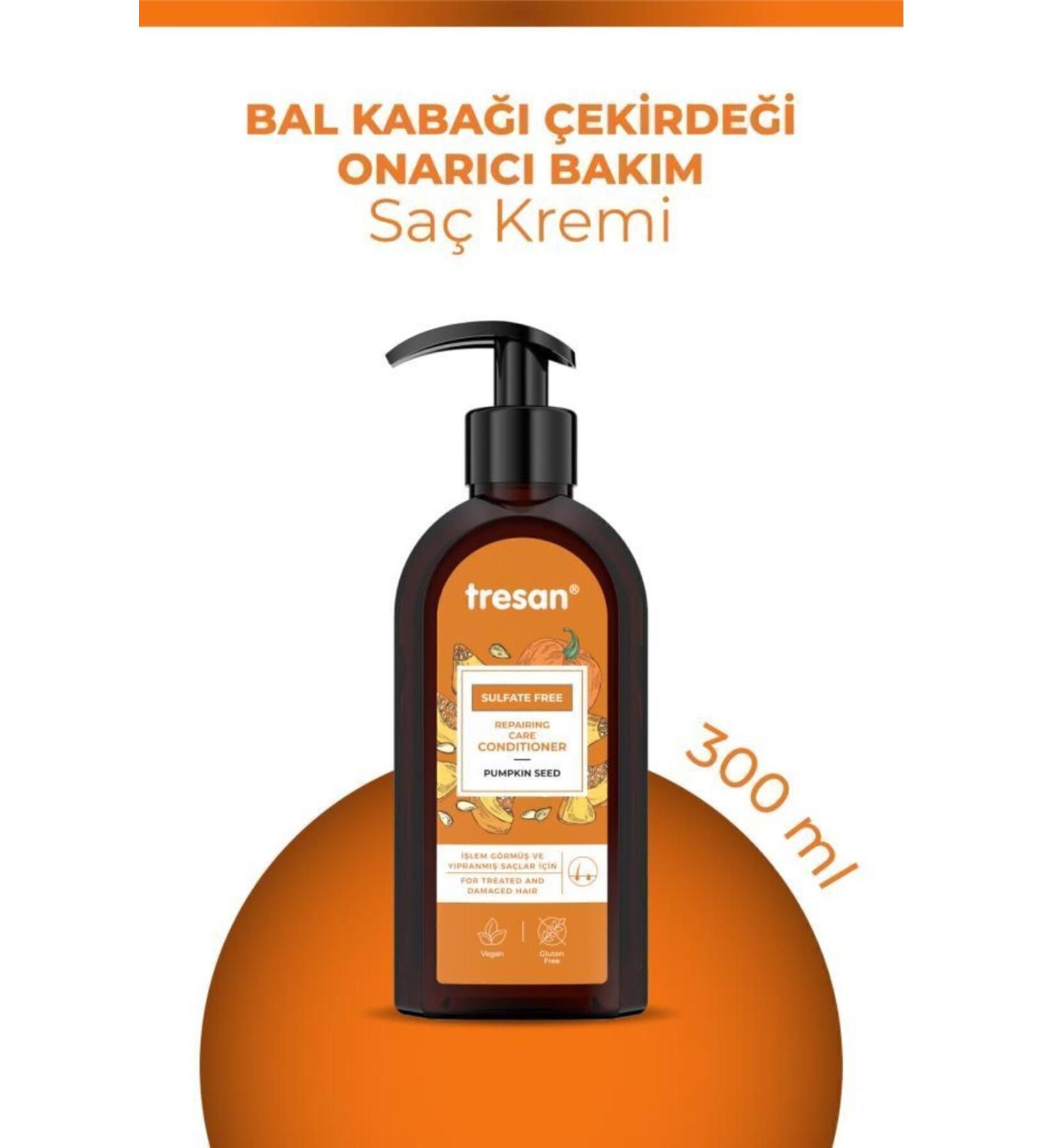 Tresan Pumpkin Seed Repairing Sulfate-Free Conditioner 300 ml - Buy Online on GoSupps.com