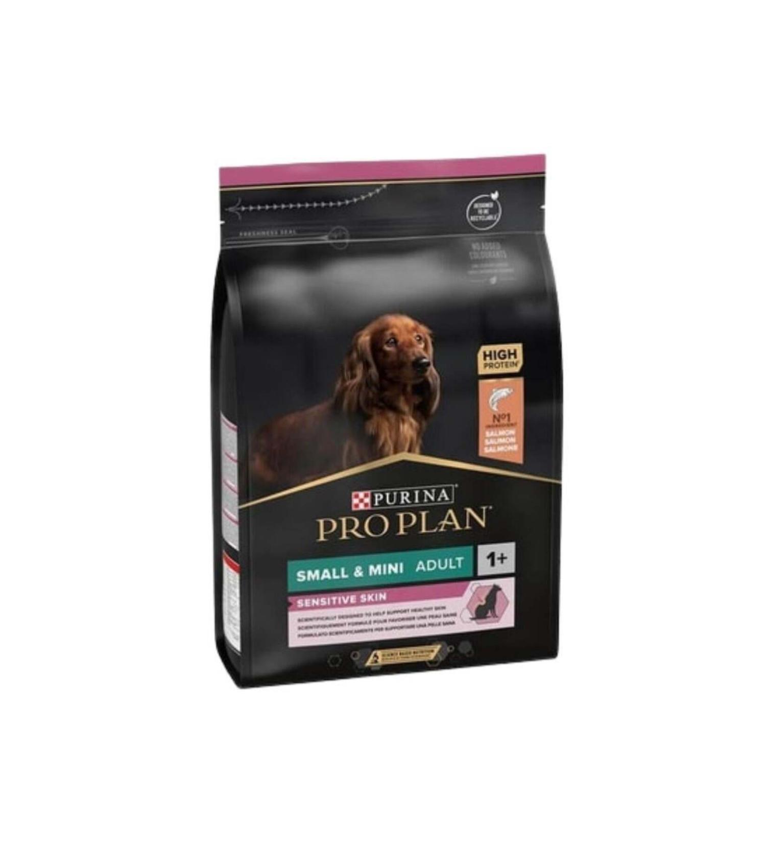 Pro Plan Sensitive Skin Small & Mini Salmon Small Breed Dog Food 3 Kg - Buy Online on GoSupps.com