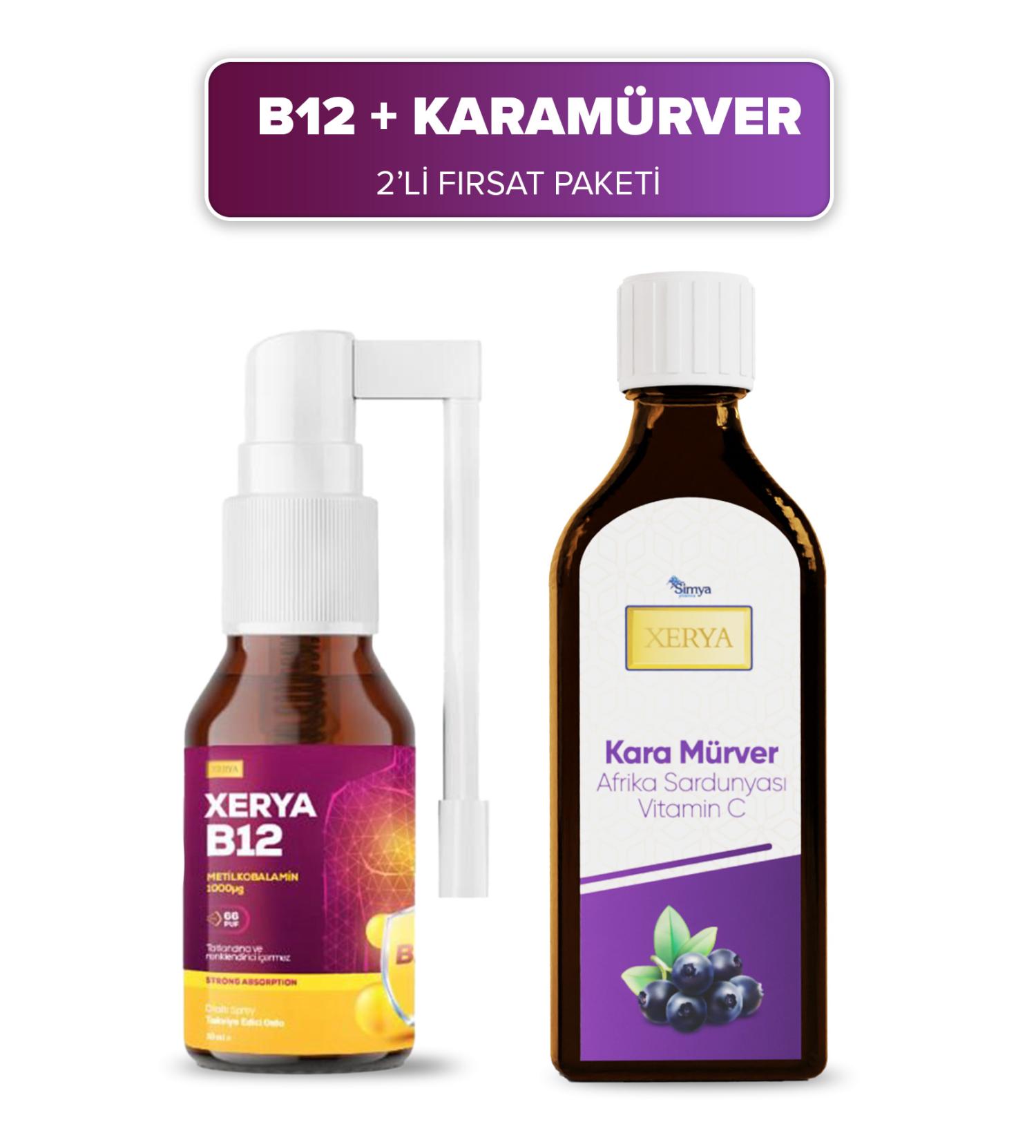 Xerya Methylcobalamin B12 Spray 10 ml 2-Pack Opportunity-Karamurver African Geranium Vitamin C Zinc