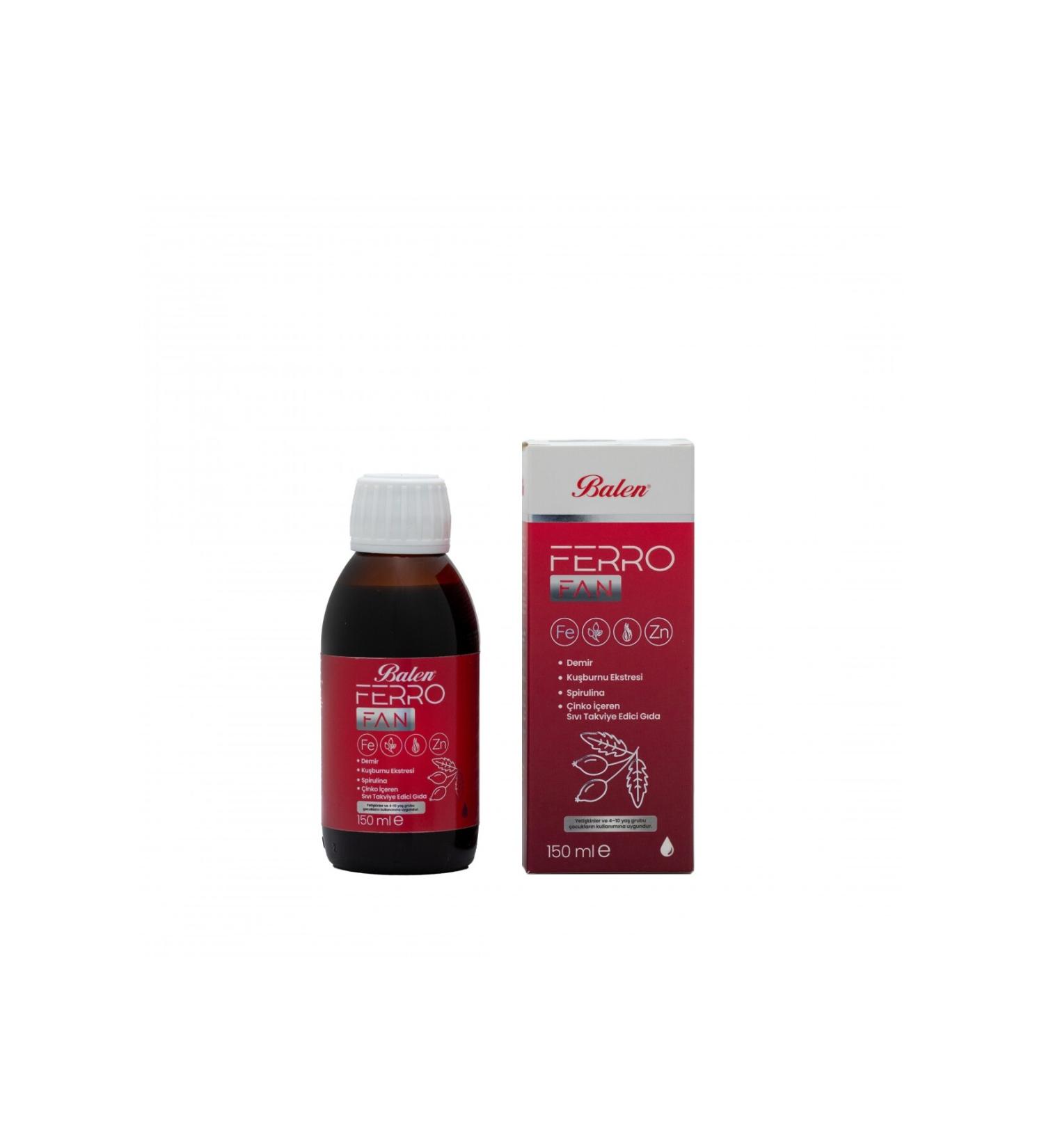 Balen Ferrofan Iron Rosehip Ex.spirulina Zinc Containing Syrup