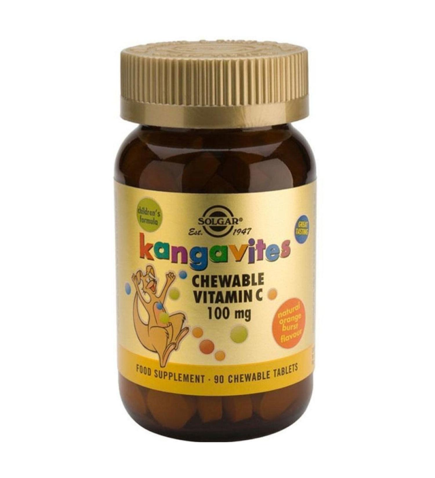 Solgar Kangavites Vitamin C 100 Mg 90 Tablets