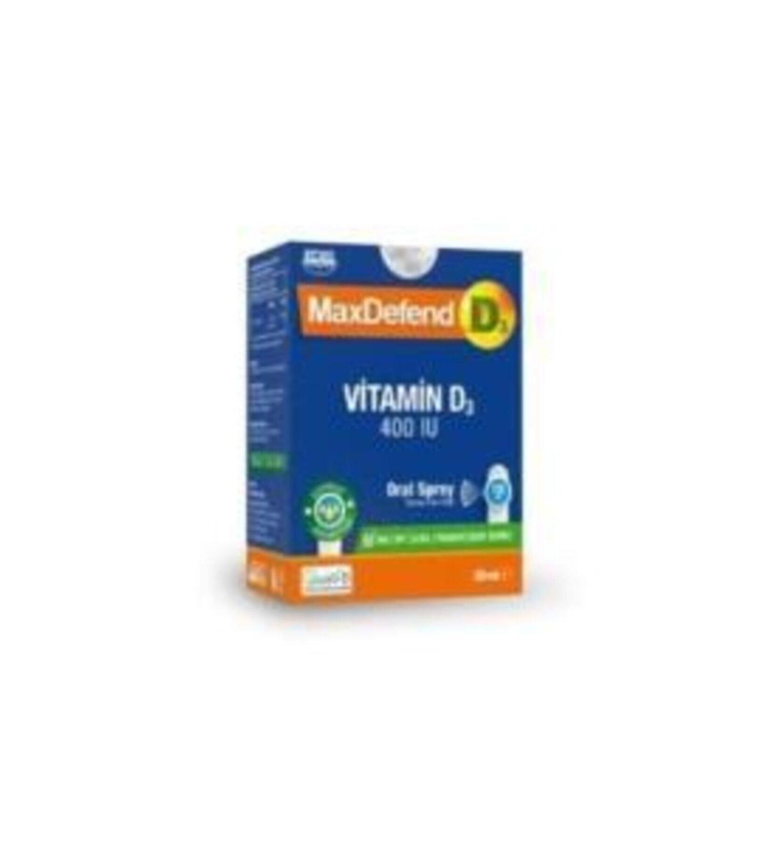 ED S PHARMA 01.2023 Miad Maxdefend Vitamin D3 400 Iu Oral Spray 20 ml