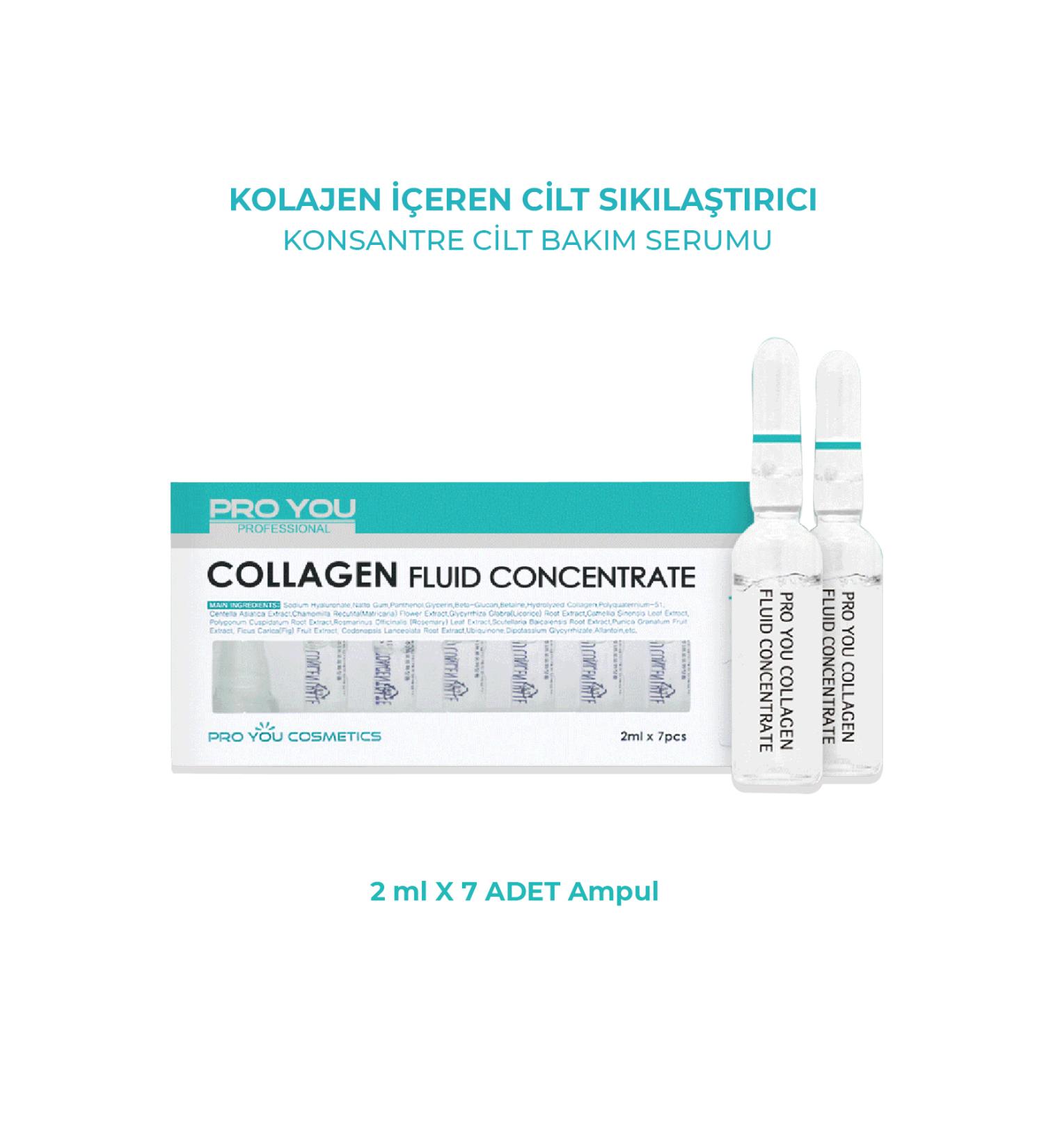 PRO YOU PROFESSIONAL Collagen Concentrate All Skin Types Moisturizing Firming Ampoule 2mlx7 Pieces - Buy Online on GoSupps.com