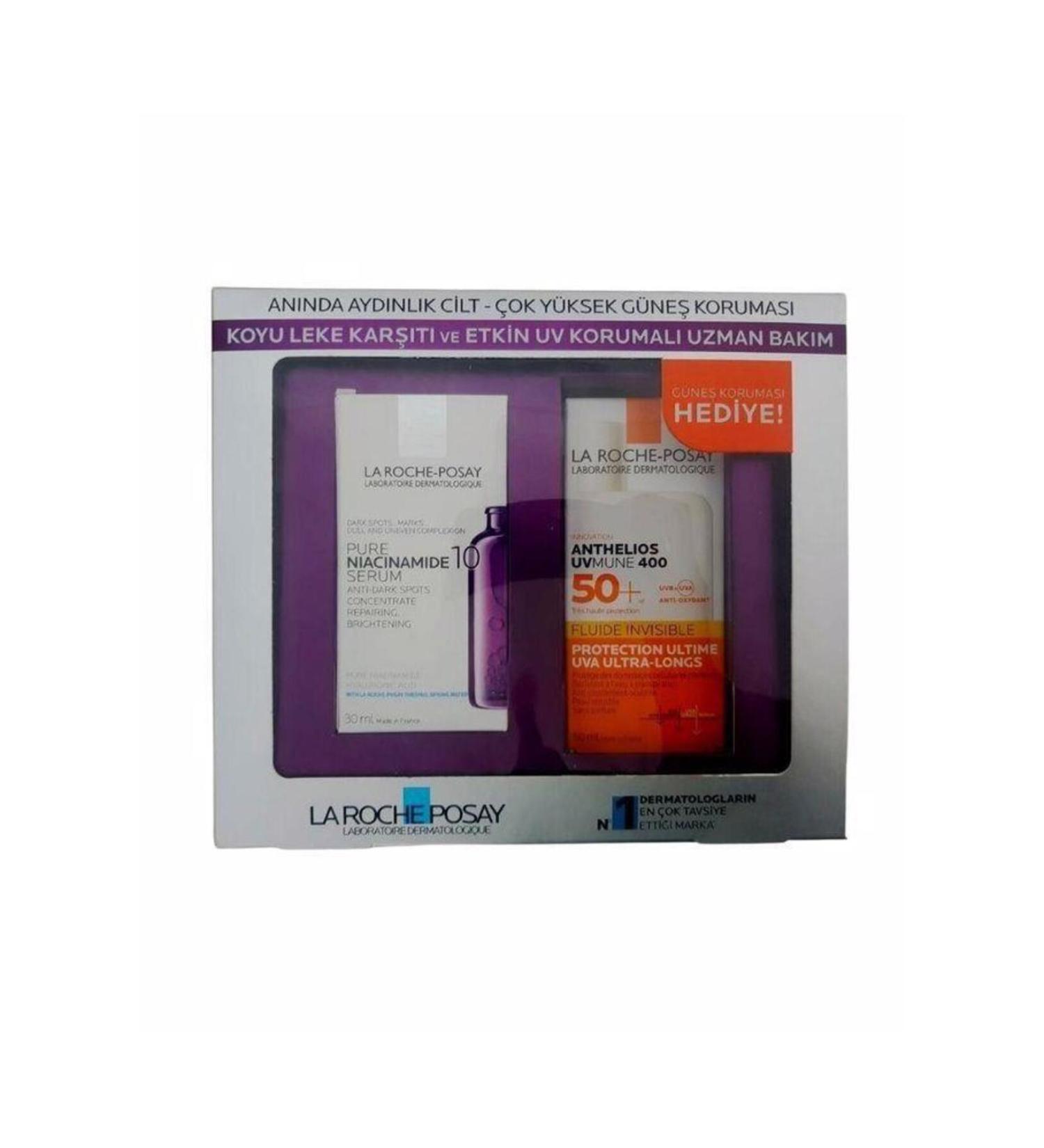 La Roche Posay Niacinamide B10 Serum 30 ml UVmune 50 Spf (GIFT)