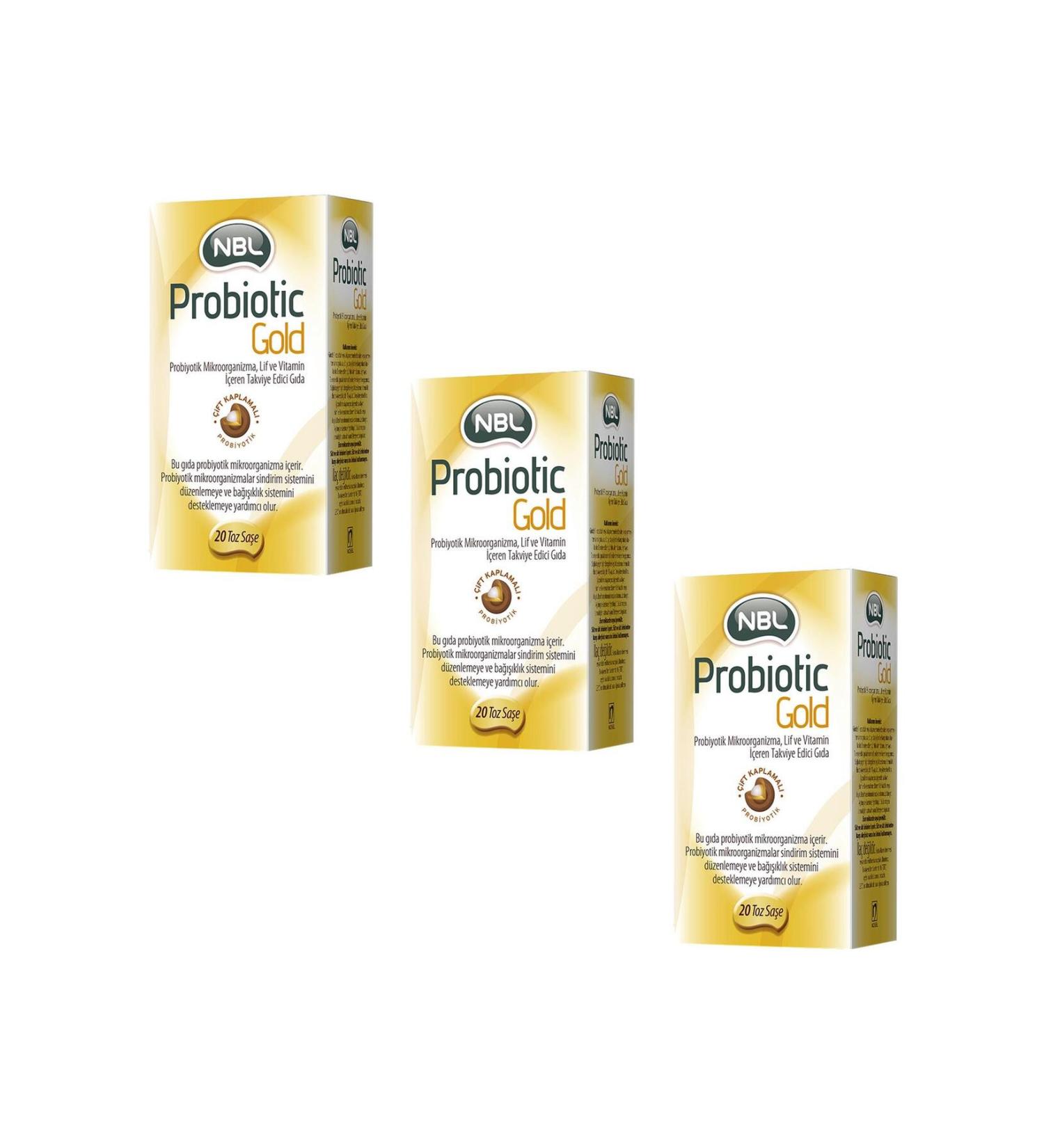 NBL Probiotic Gold 20 Sachets X 3 Pieces