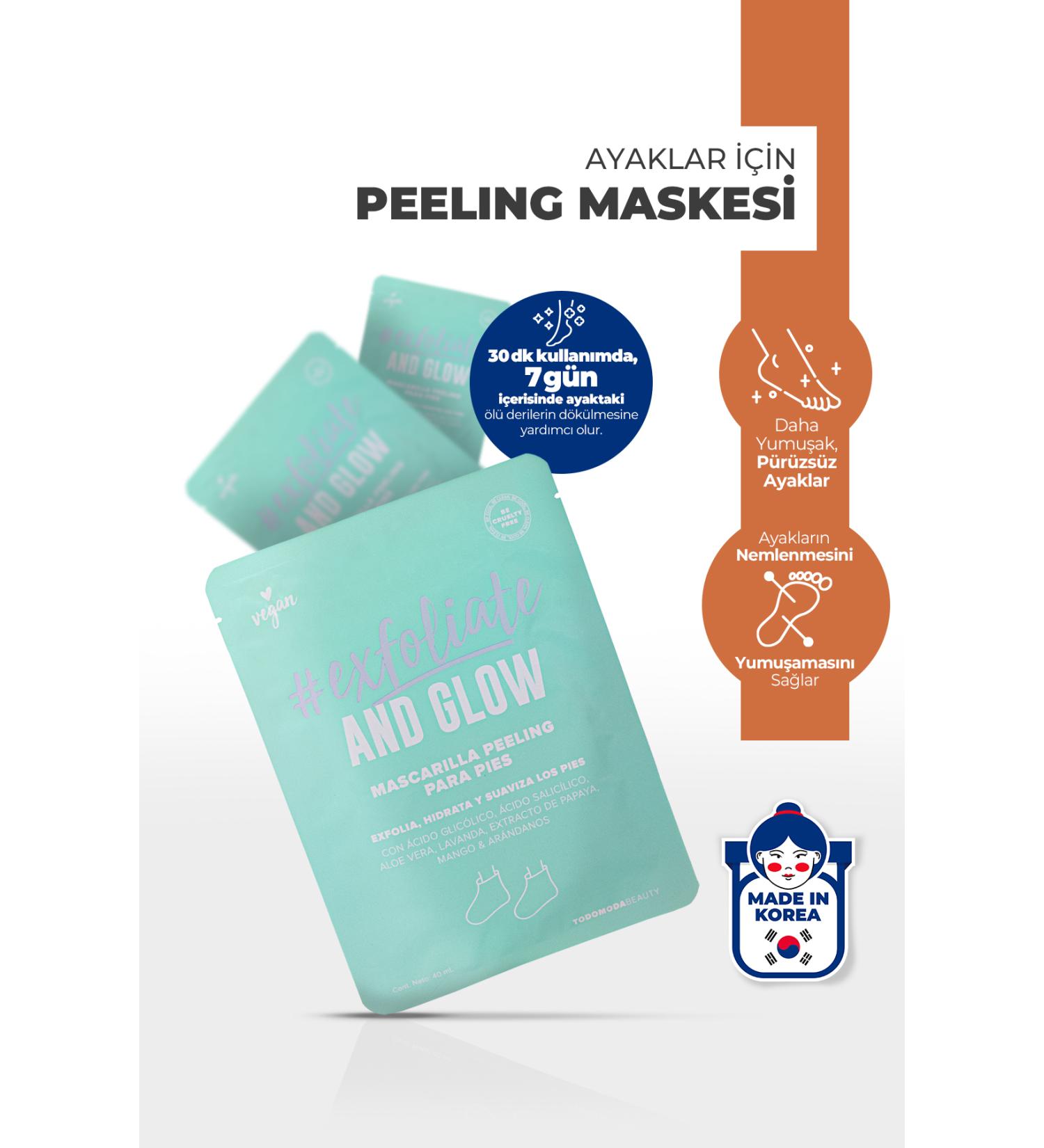 todobeauty Exfoliate and Glow Sock Type Peeling Foot Mask