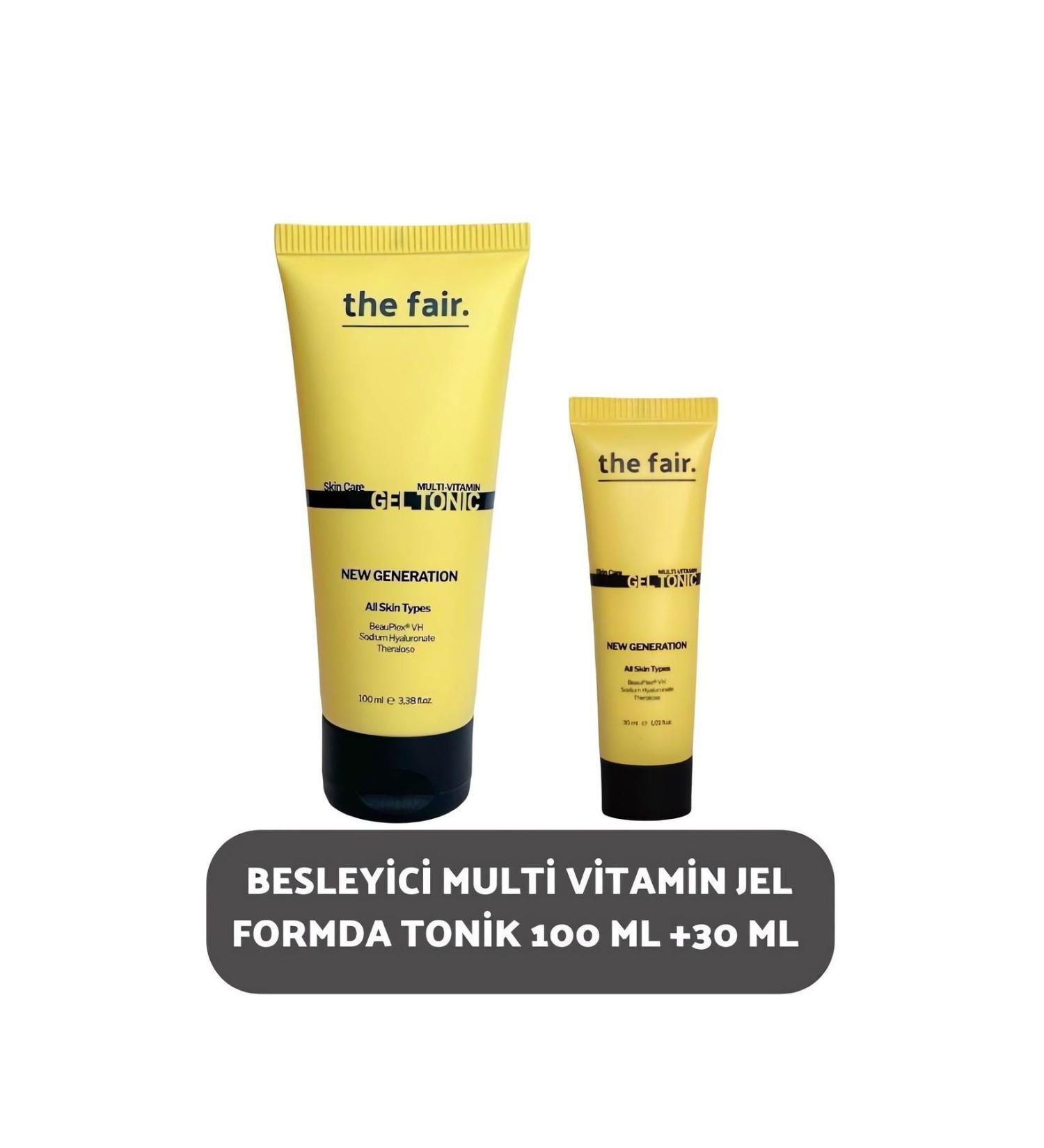 The Fair the fair. New Generation Nourishing Multi Vitamin Gel Tonic 100 ml+30 ml - Buy Online on GoSupps.com