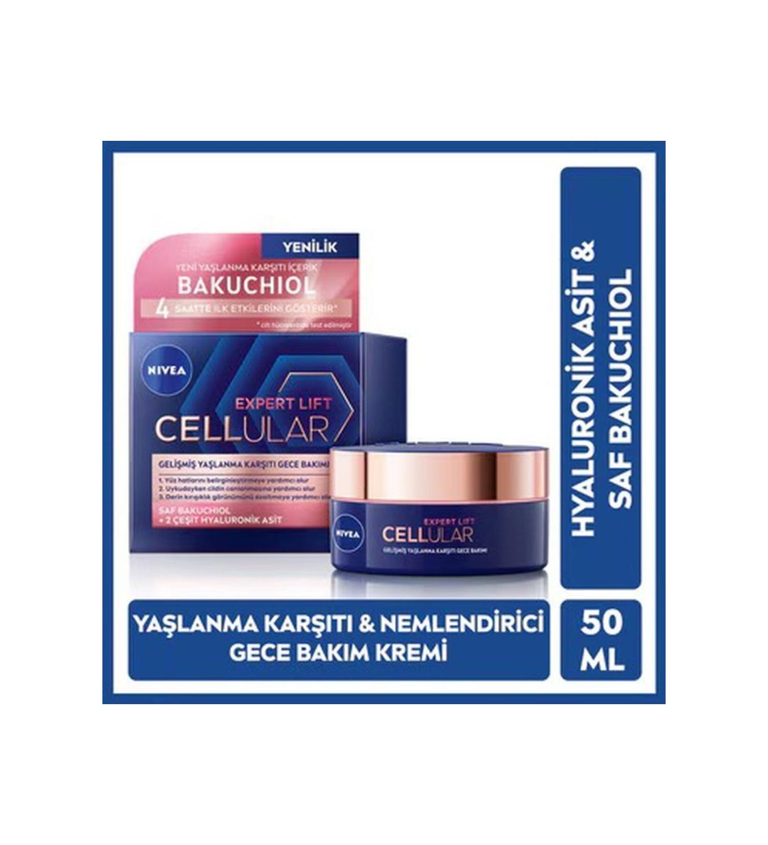 NIVEA Natural Retinol Alternative Pure Bakuchiol Hyaluronic Acid containing Night Cream 50 ml DkHair1619