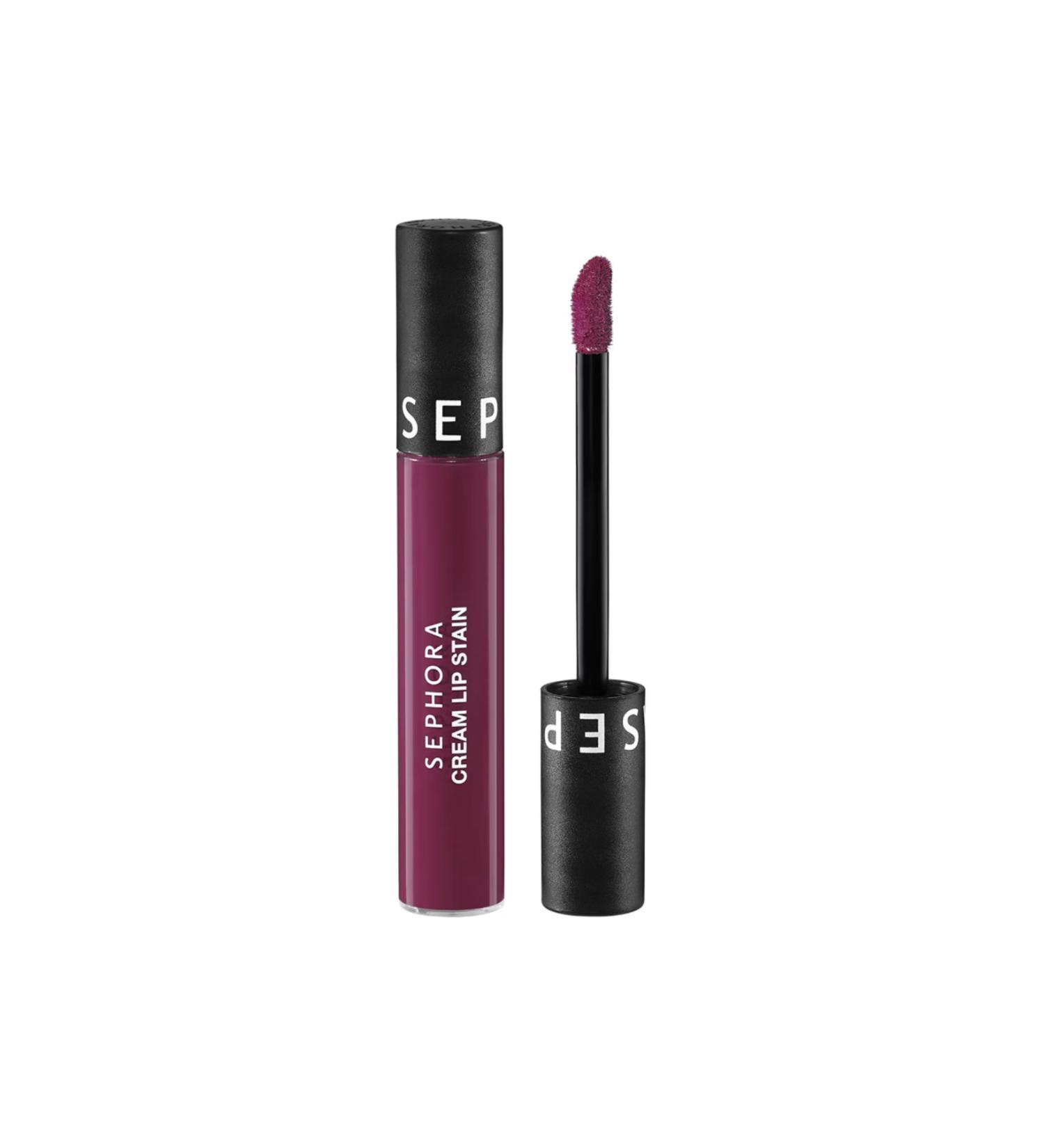 Sephora Cream Lip Stain Smudge-proof Velvet Finish Lipstick Matte Liquid Lipstick High coverage 10 hours long lasting (5 ml) - Buy Online on GoSupps.com