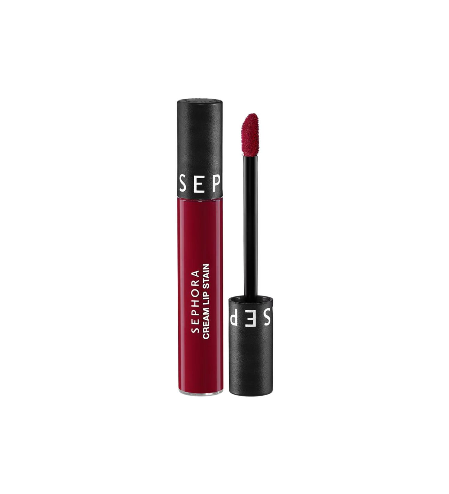 Sephora Cream Lip Stain Smudge-proof Velvet Finish Lipstick Matte Liquid Lipstick High coverage 10 hours long lasting (5 ml) - Buy Online on GoSupps.com