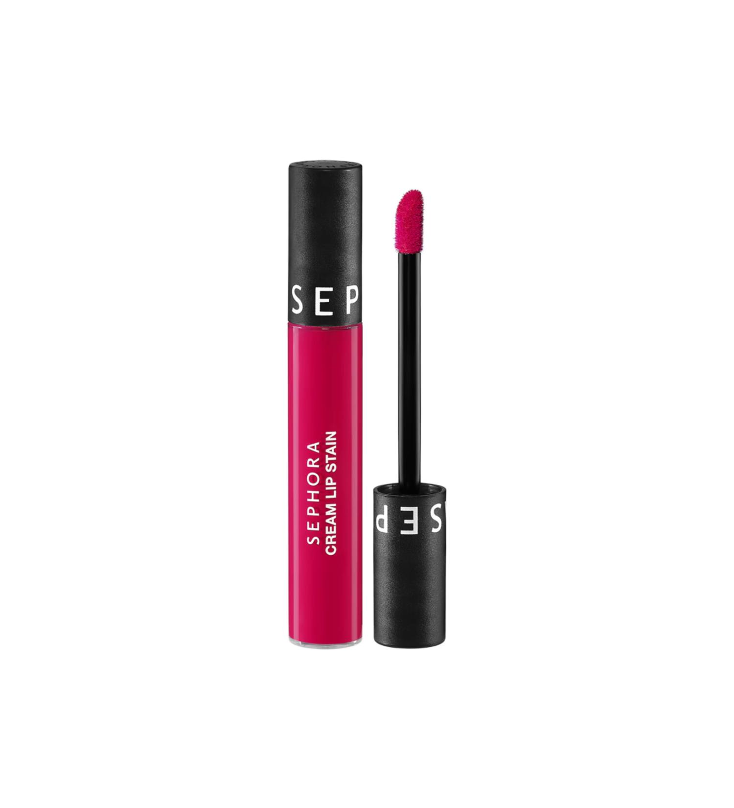 Sephora Cream Lip Stain Non-Smudge Velvet Finish Lipstick Matte Liquid Lipstick High coverage 10 hours long lasting (5 ml) - Buy Online on GoSupps.com