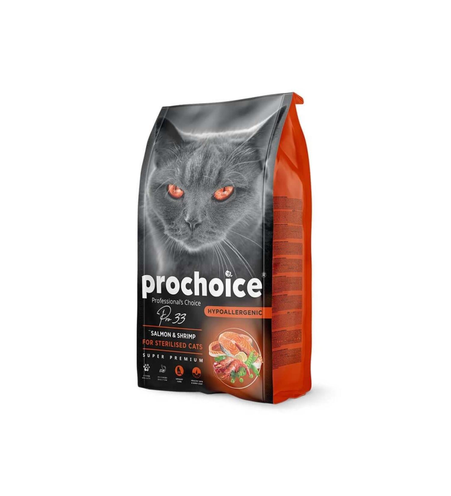 Pro Choice Pro Choice Pro 33 Sterilized Salmon Shrimp Cat Food 2 Kg