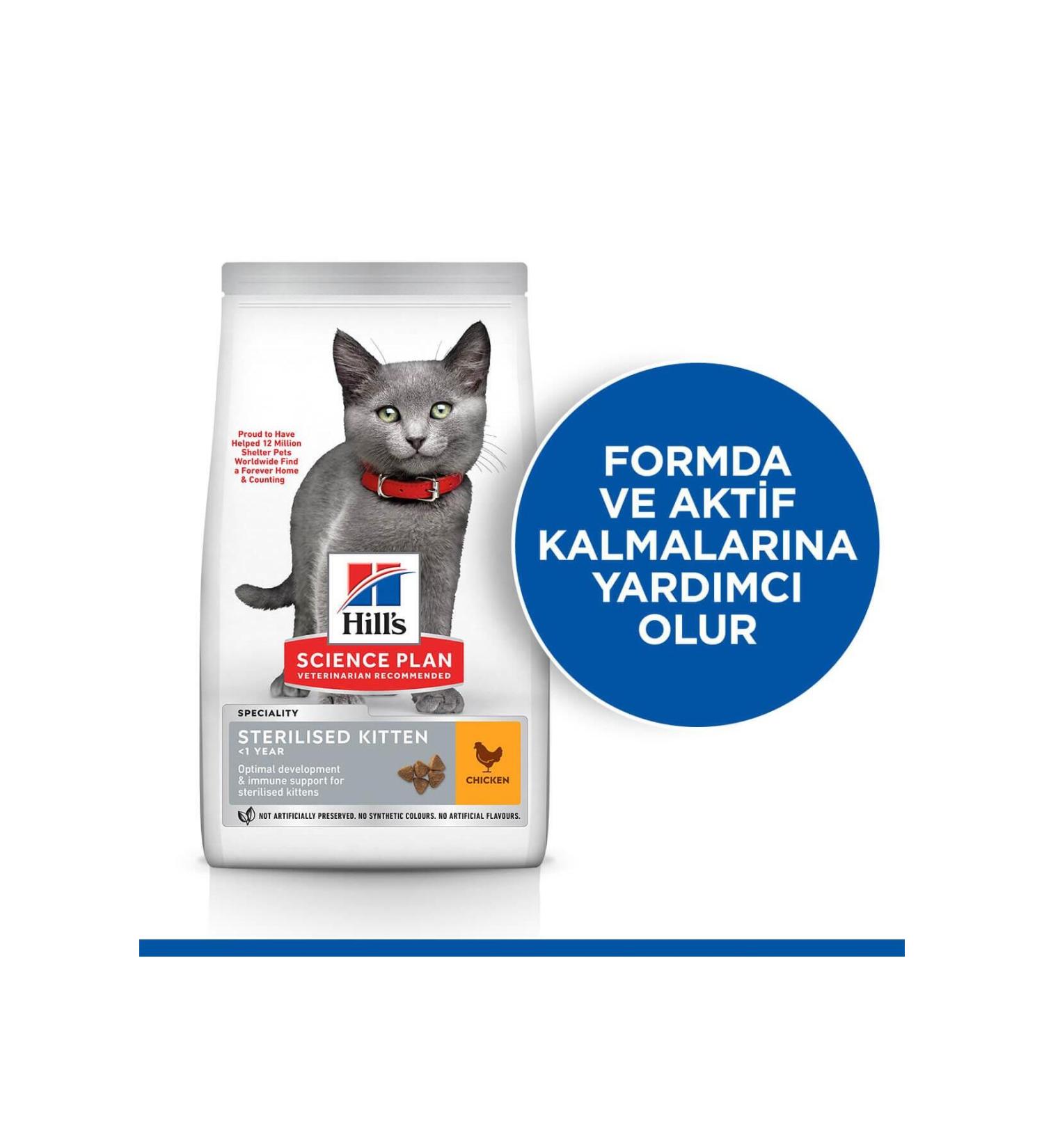 Hill's SCIENCE PLAN Chicken Sterilized Kitten Food 3 Kg - Buy Online on GoSupps.com