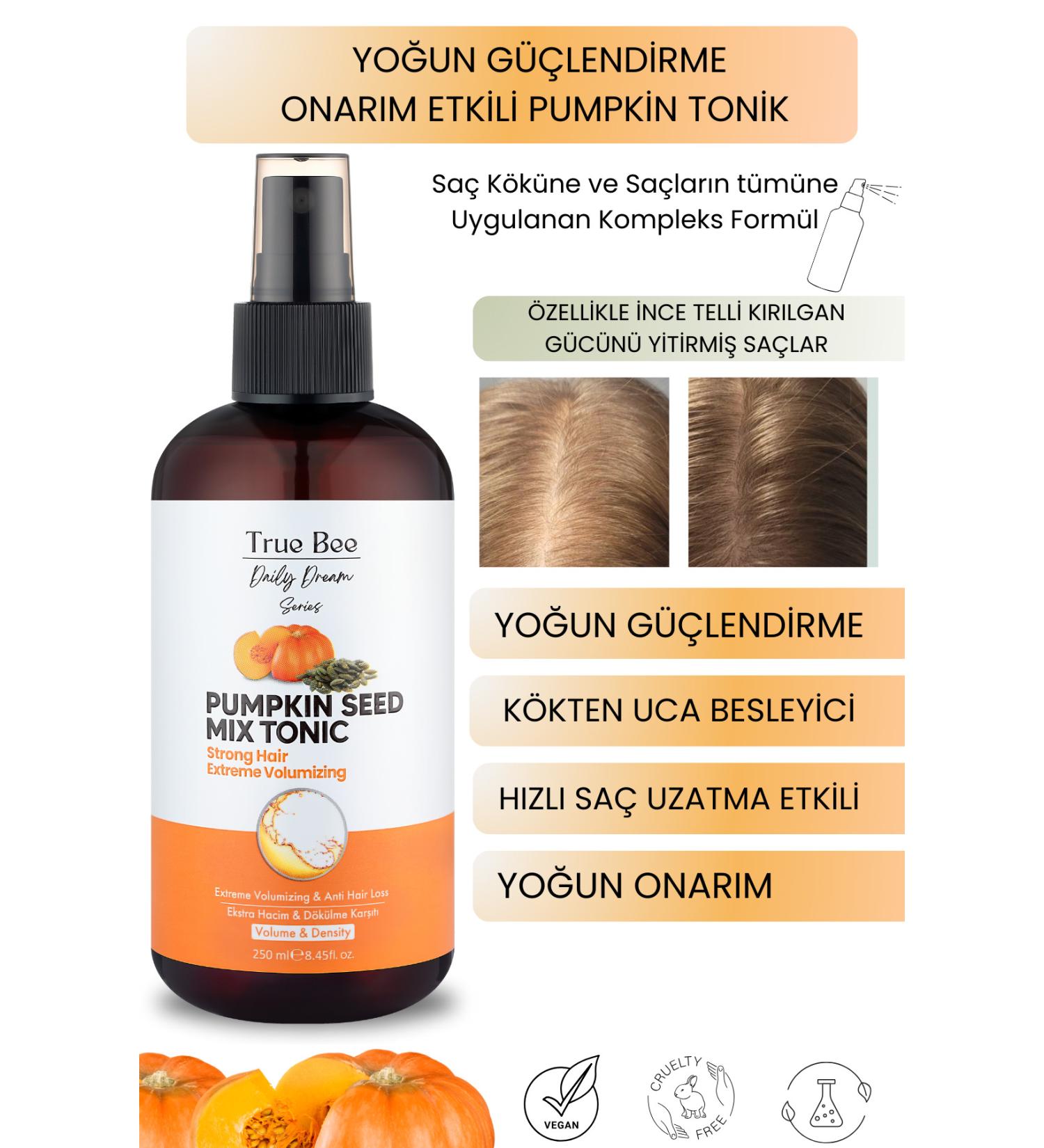 True Bee Daily Dream Series | Pumpkin Tonic with Intensive Strengthening and Repair Effect 250 ml