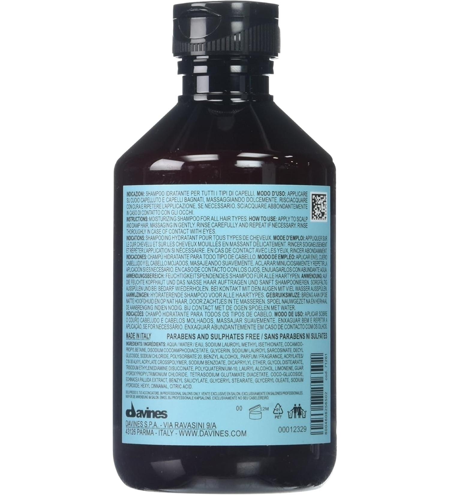 Davines Well-Being: Moisturizing Shampoo for Sensitive Scalps 250 ml ECBEAUTYQ1 - Buy Online on GoSupps.com