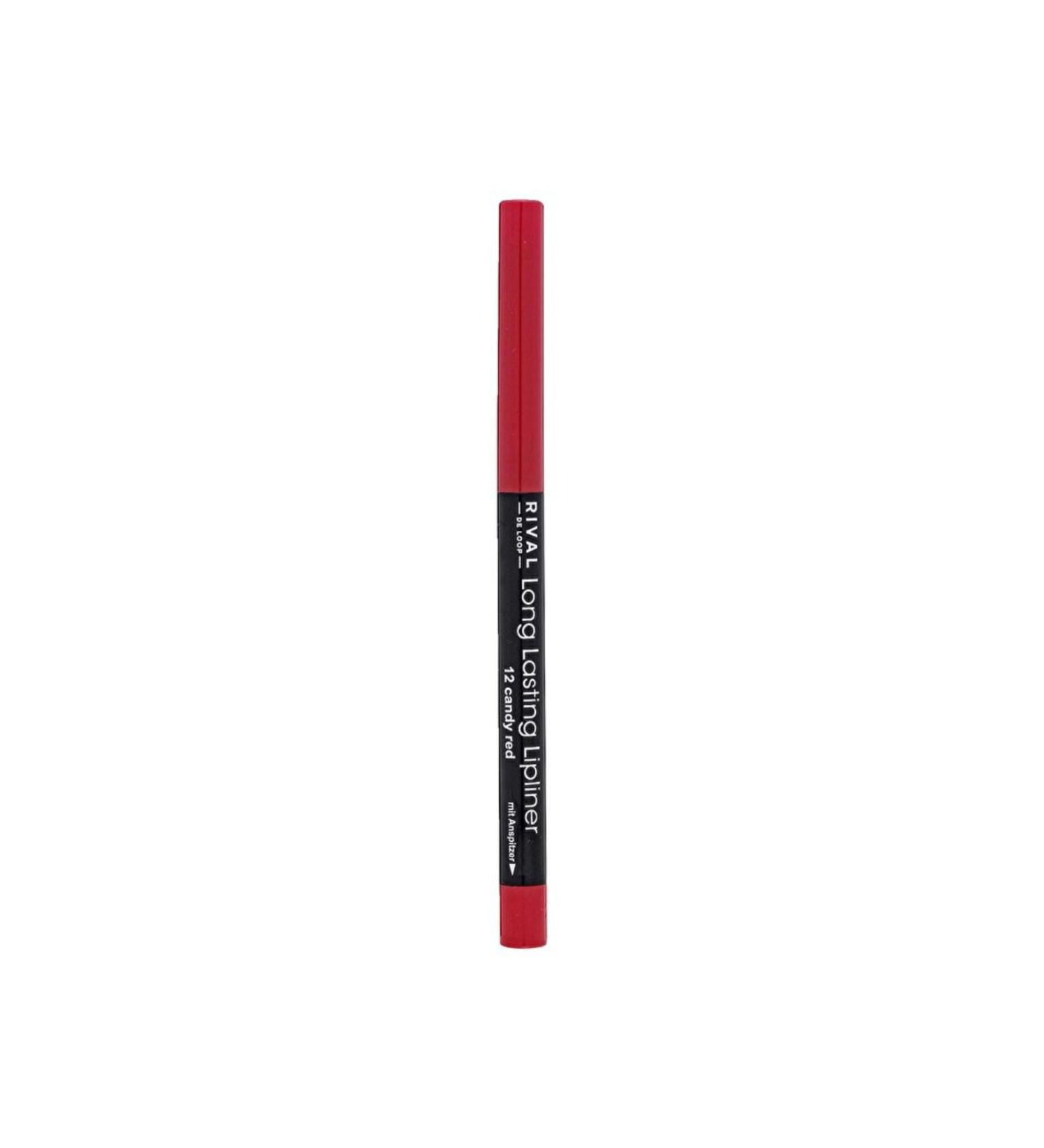Rival De Loop - Permanent Lip Pencil - No:12 Candy Red - 1 Piece