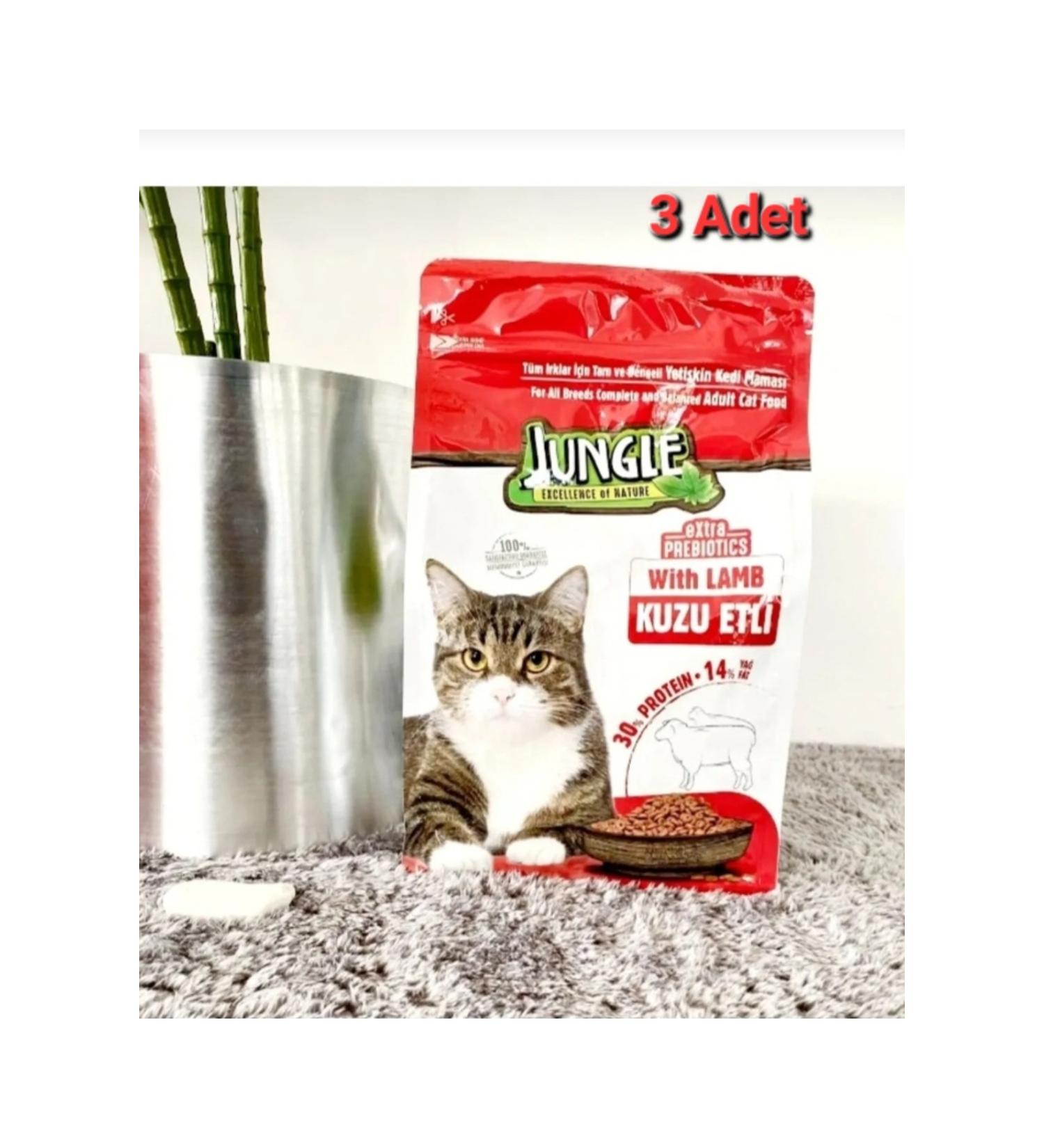 Jungle Lamb Meat 1.5 kg Cat Food (3 Pieces)