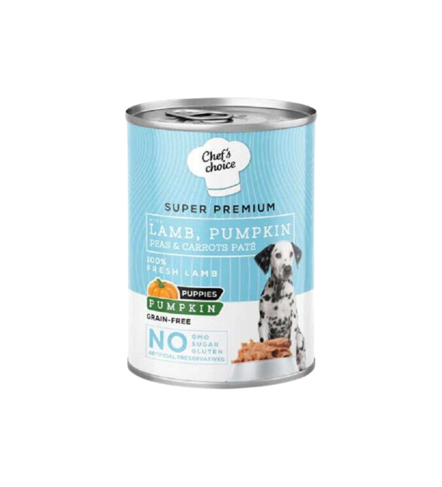 Chefs Choice New Chefs Choice Puppy Lamb Pate Canned Puppy with Lamb 400 gr(stt.06/2026) - From Petshop