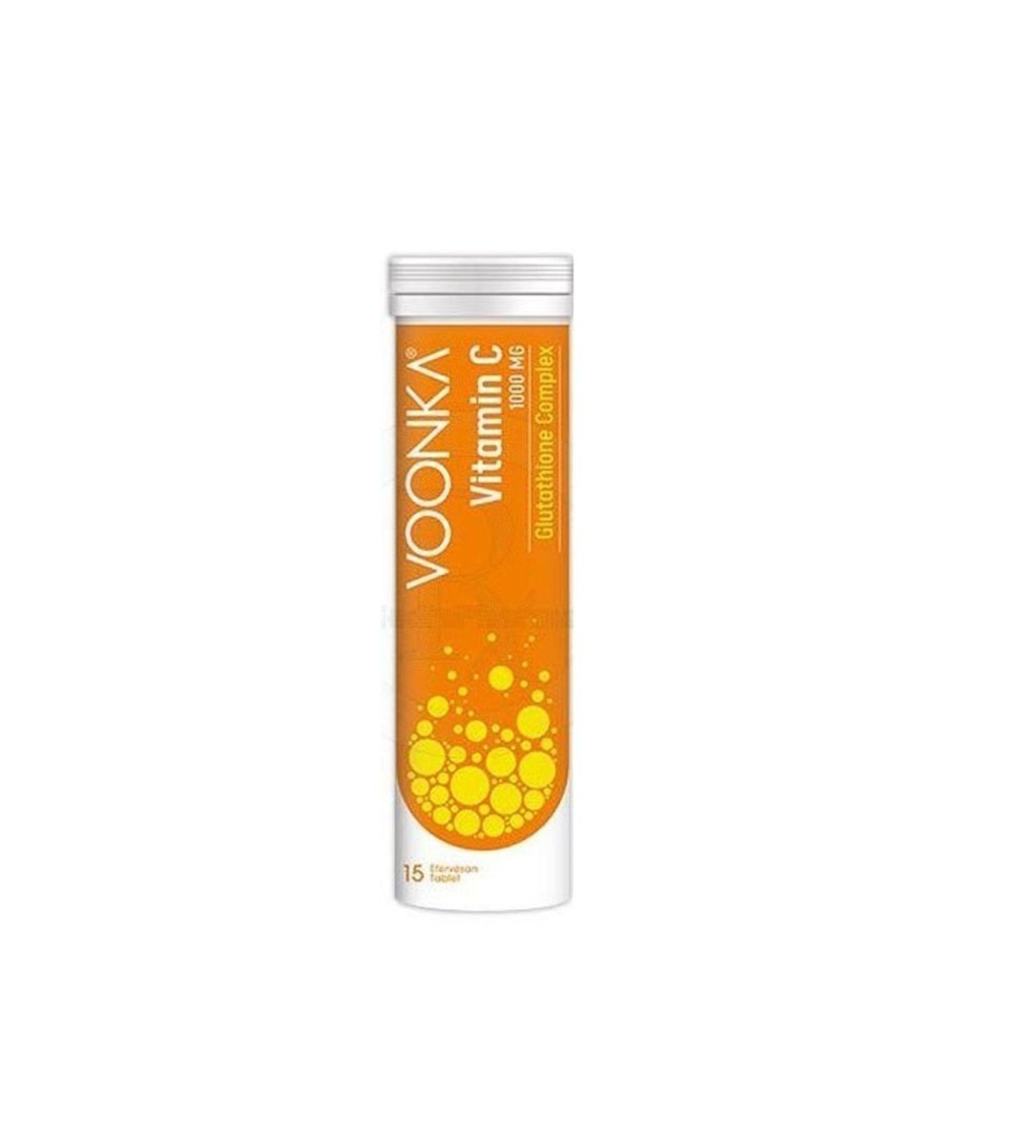 vonka Voonka Vitamin C Glytathione Complex 15 Effervescent Tablets