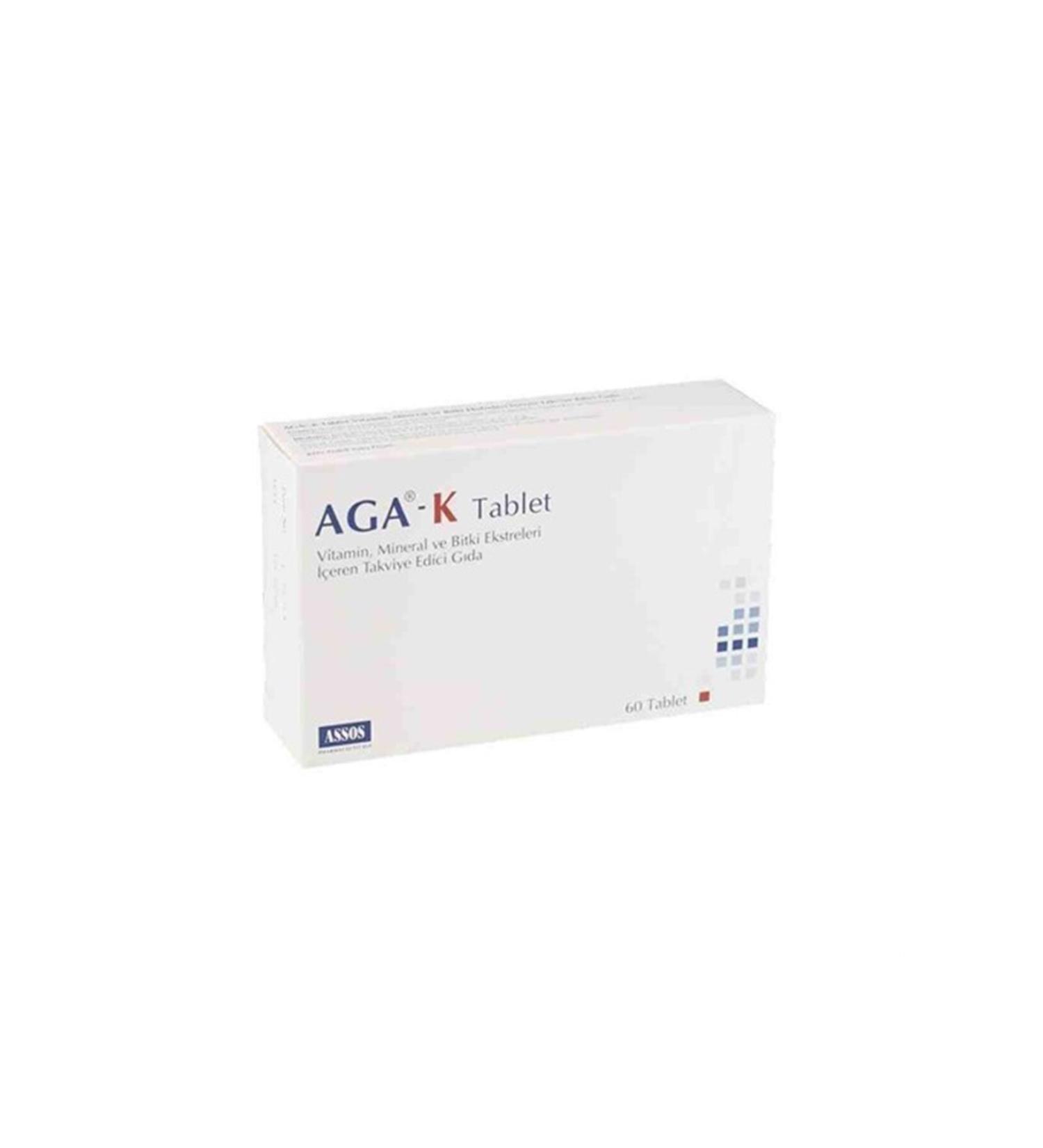 Assos Aga-k Food Supplement 60 Tablets