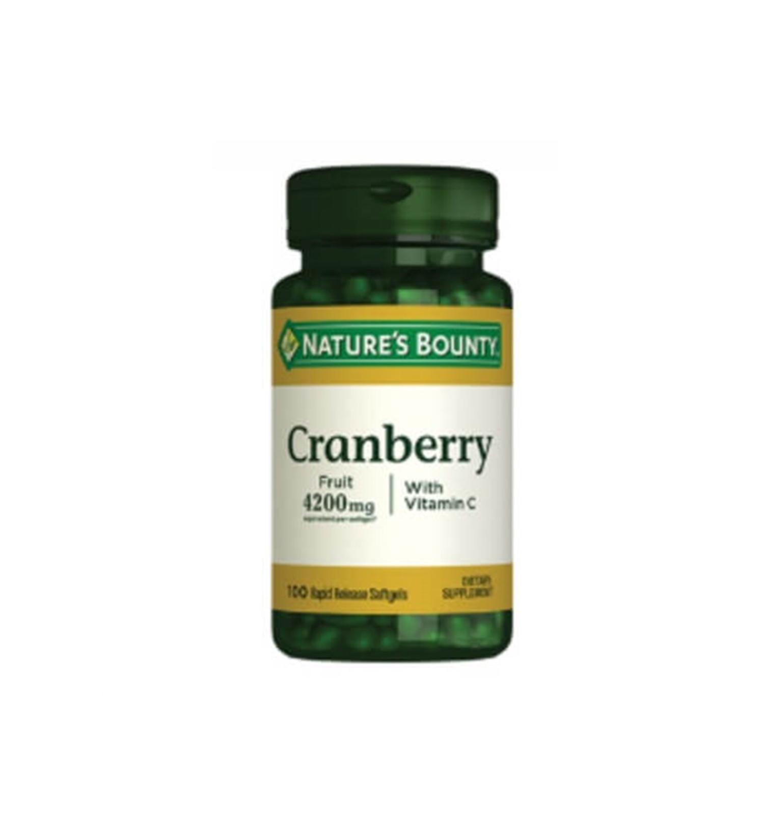 Natures Bounty Nature's Bounty Cranberry Plus Vitamin C 100 Softgel