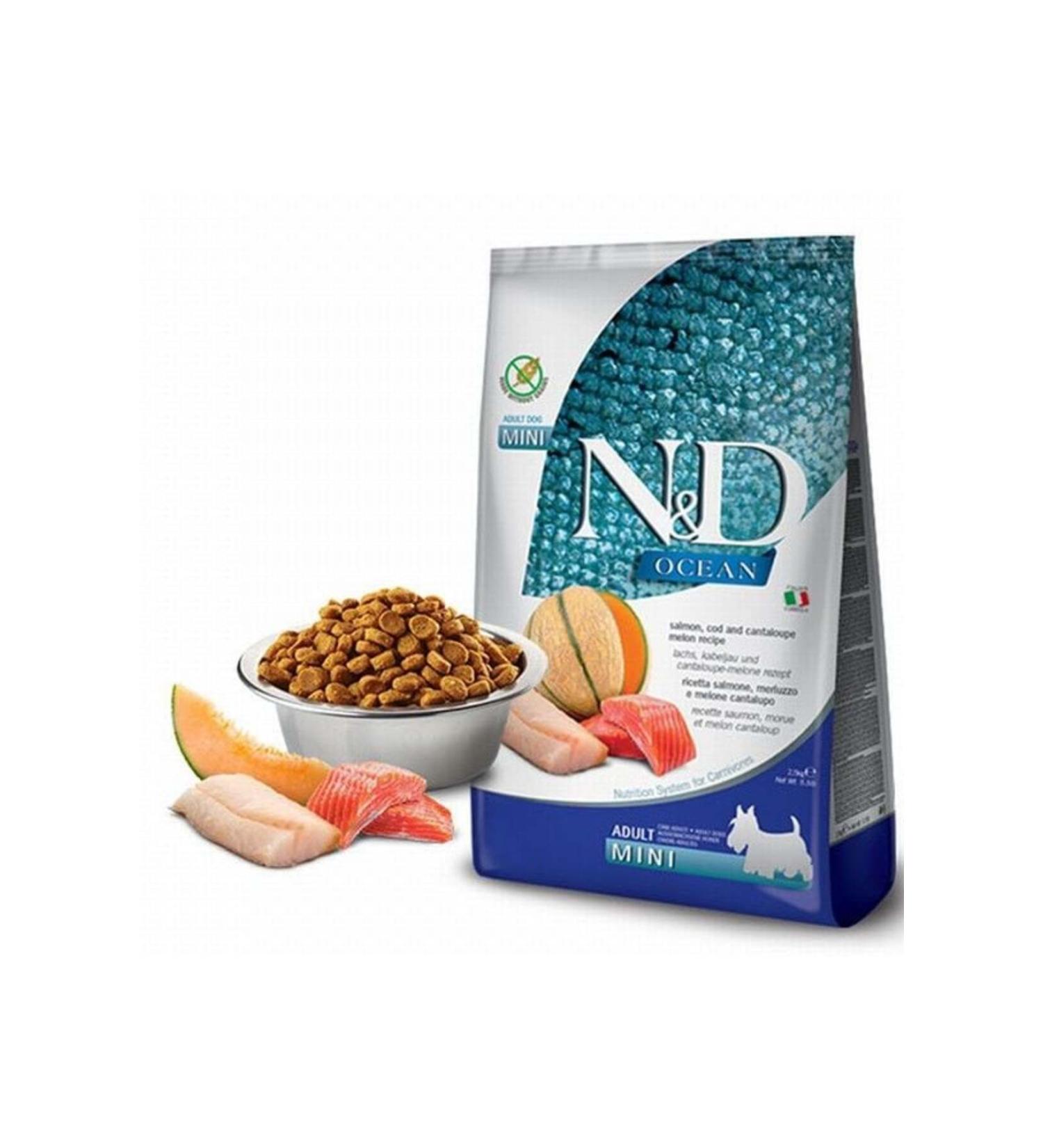 N & D Ocean Salmon Cod and Melon Small Breed Grain Free Adult Dog Food 7 Kg - Petshopu