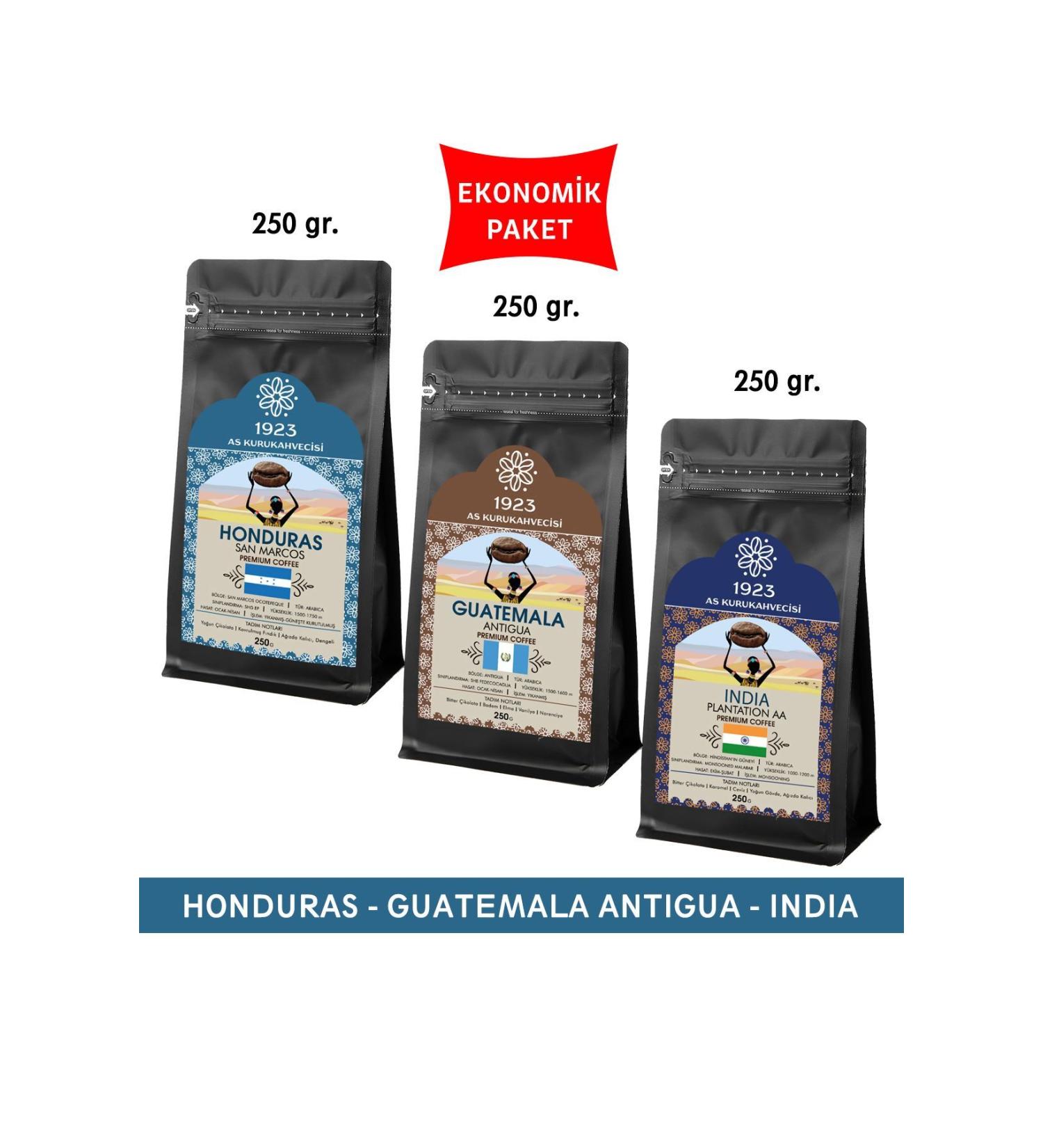AS Kurukahvecisi 1923 Filter Coffee Set 250 Gr. (HONDURAS GUATEMALA INDIA)