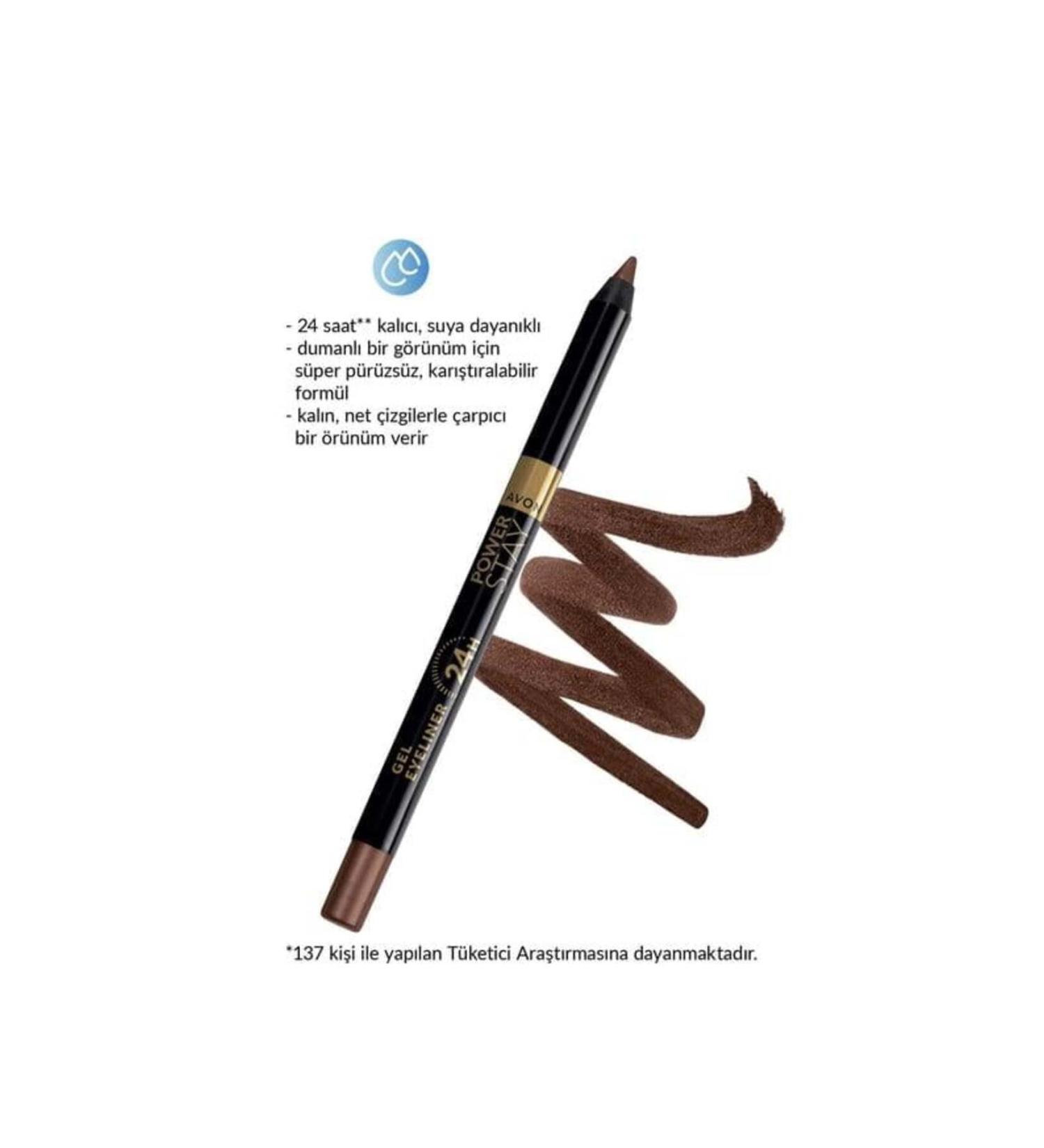 Avon Power Stay Jel Eyeliner Chocolate Brown - Buy Online on GoSupps.com