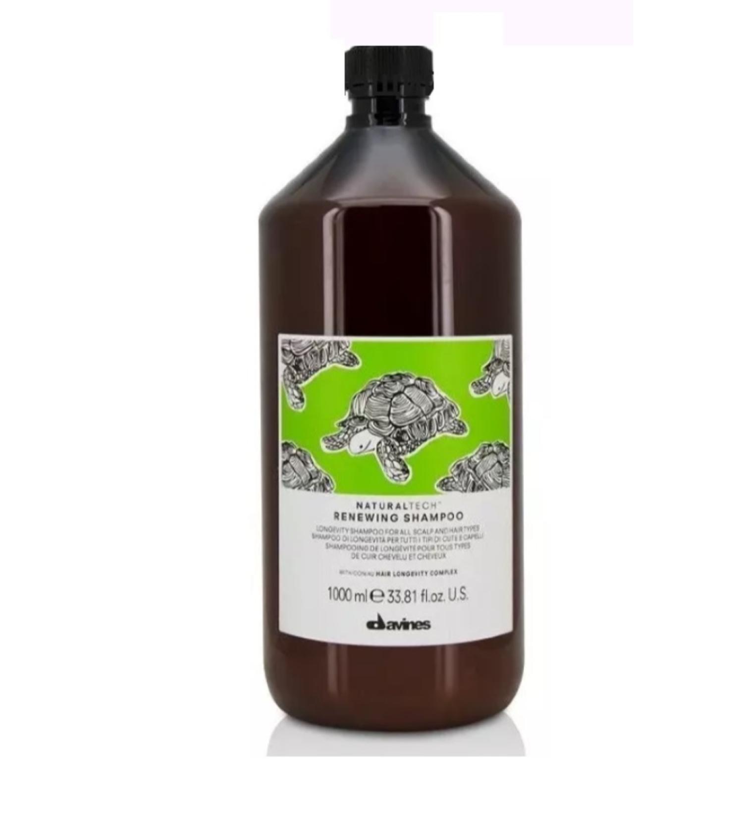 Davines NATURALTECH RENEWING SHAMPOO: Longevity Shampoo for All Scalp 1000 ml BEAUTYSECRETSQ17