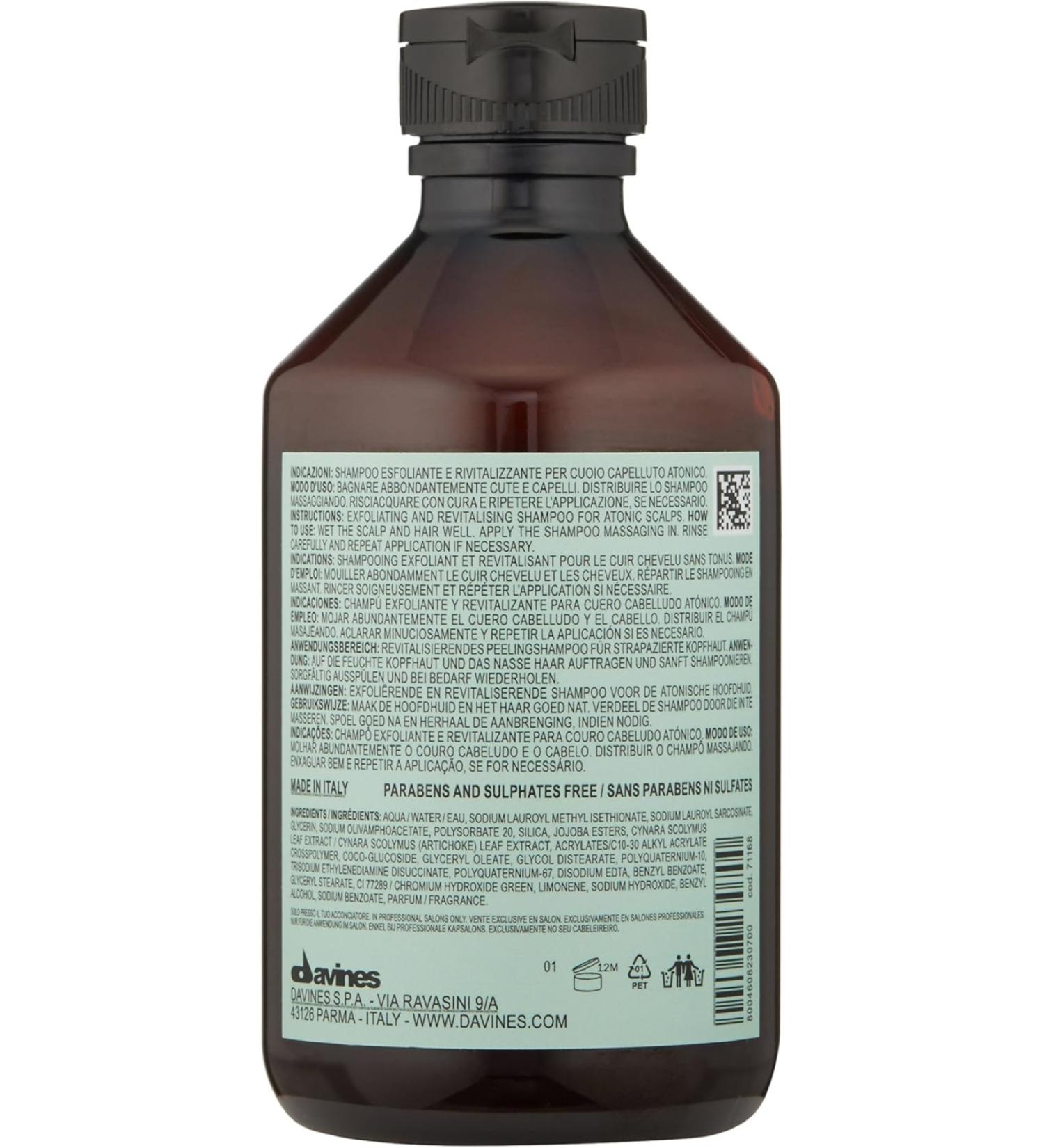 Davines Detoxifying Scrub Revitalizing Scalp Shampoo (Paraben Free) 8.45 fl.oz BEAUTYSECRETSQ7