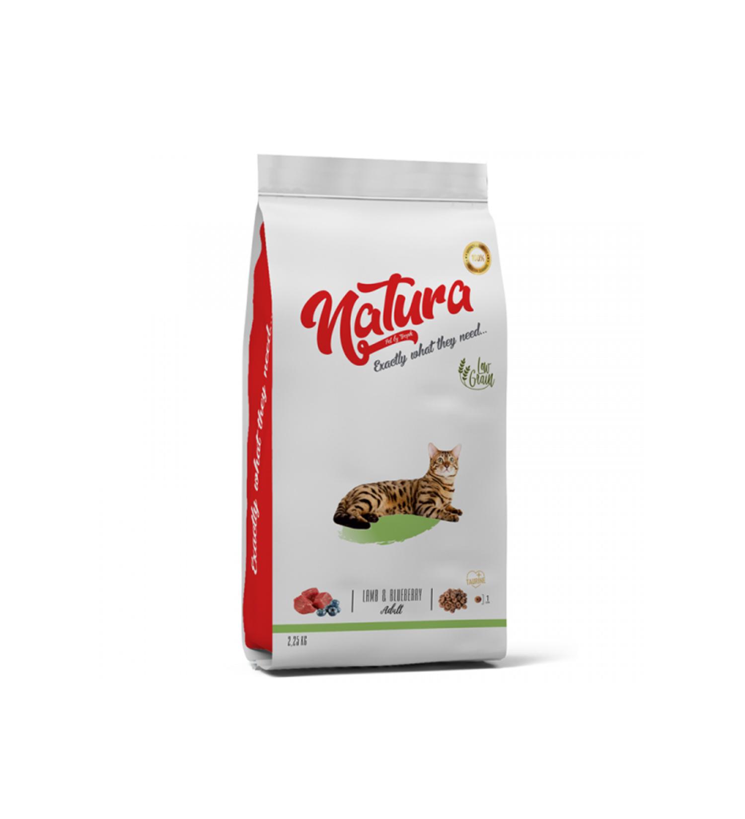 Natura Pet Natura Low Grain Lamb _ Blueberry Cat Food 2.25 Kg - Petshopundan