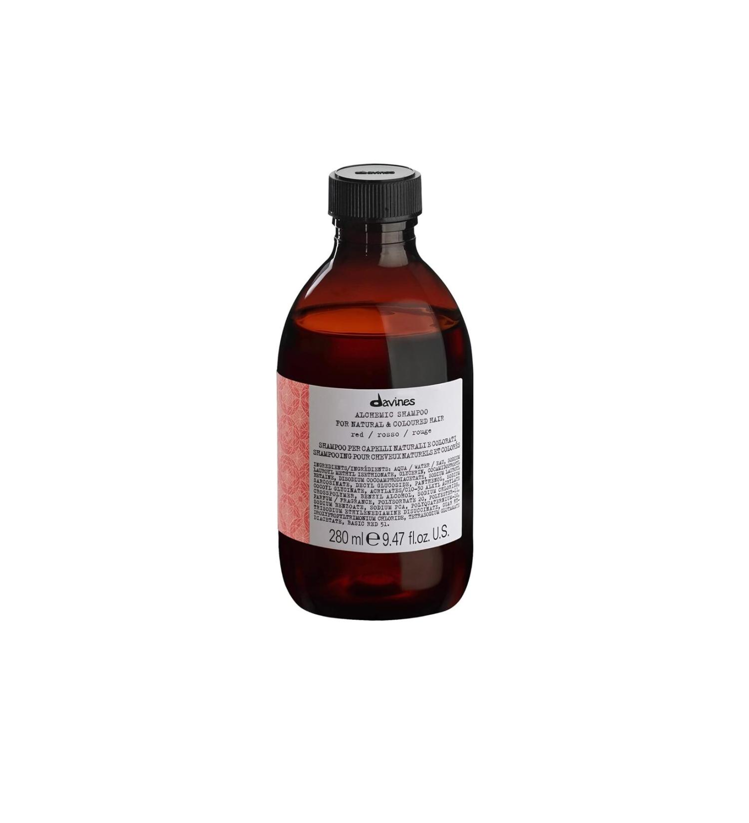 Davines Alchemic Red: Red Hair Protection Shampoo with Hydrolyzed Milk Protein 9.46 fl.oz. BEAUTYSECRETSQ30