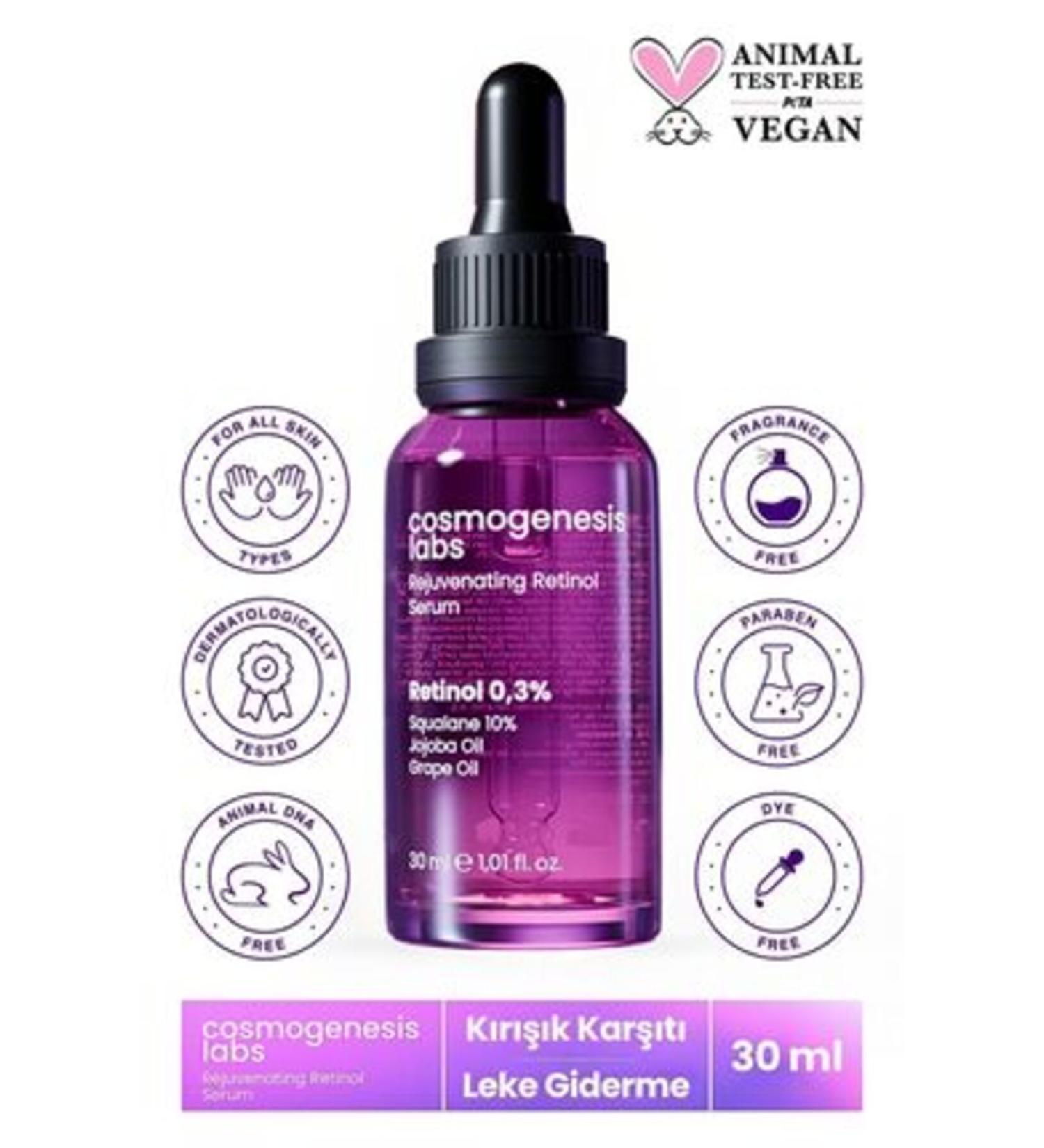 NOVAFACE STD Anti-Wrinkle Retinol Skin Serum 30ml Vegan Firm and Vibrant Look (0.3% RETINOL) Classic