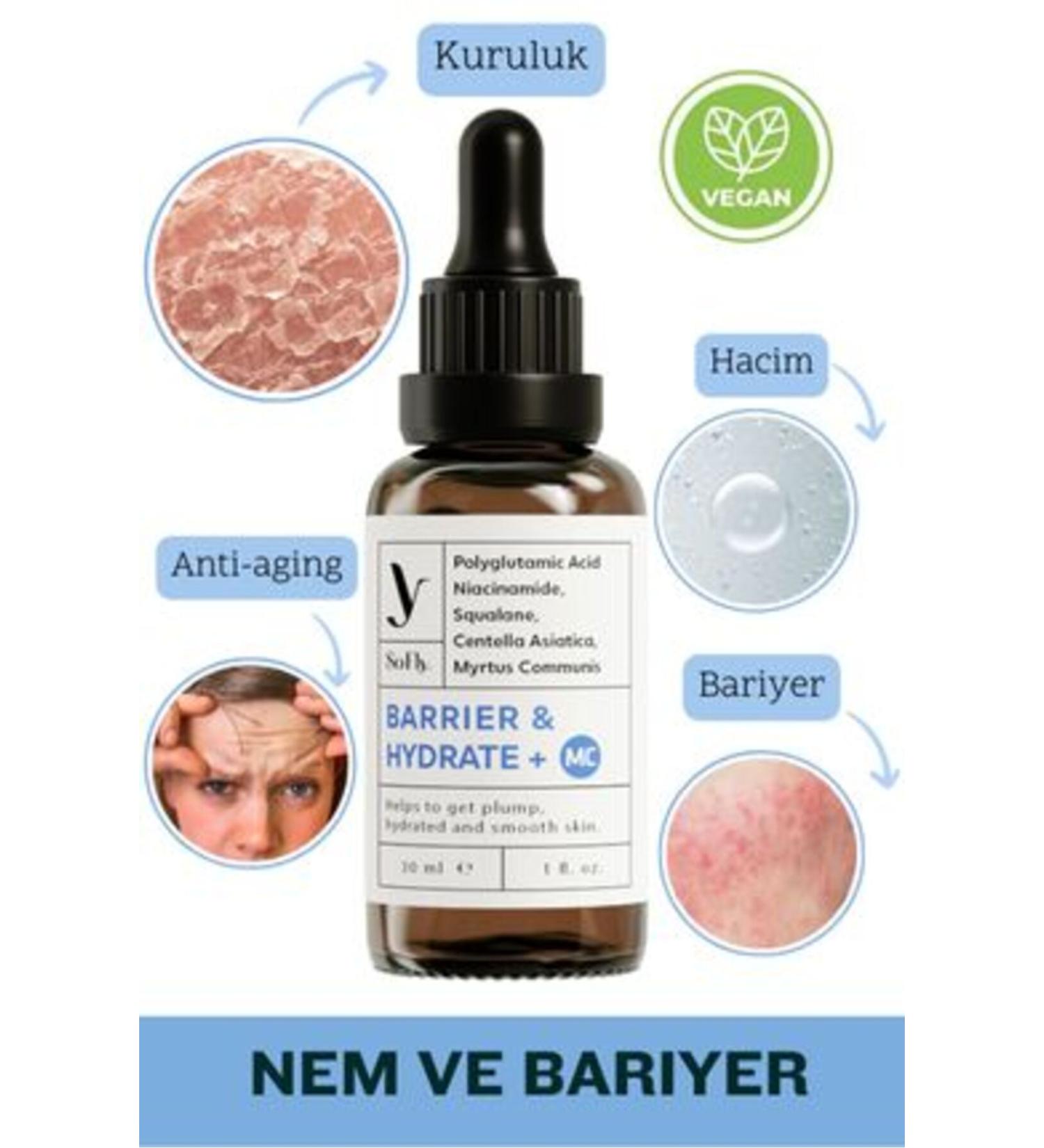 NOVAFACE STD Barrier & Hydrate Polyglutamic Acid Moisturizing Serum Mc 30ml Classic