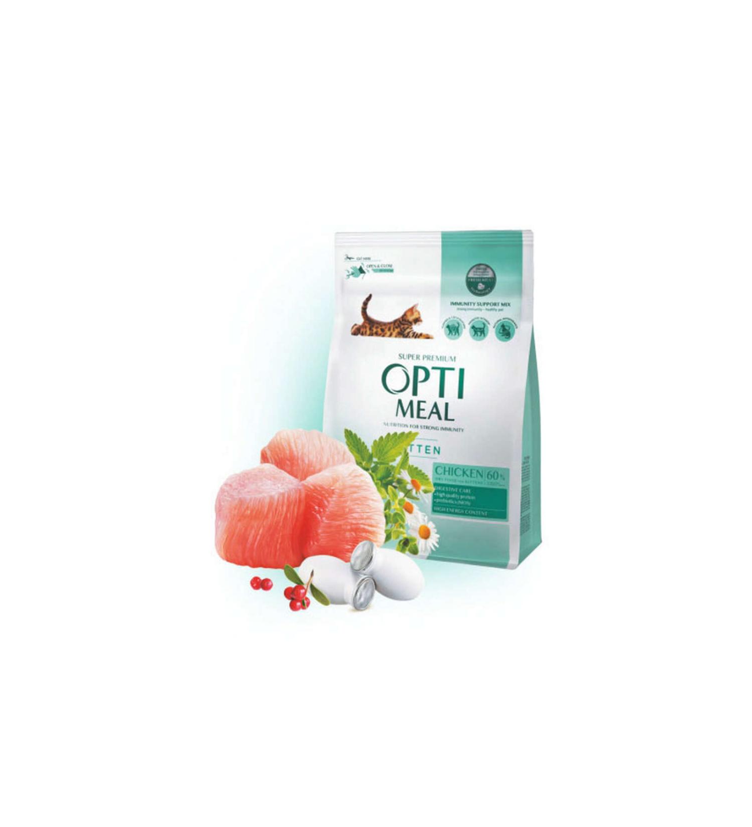 OptiMeal Super Premium Chicken Kitten Cat Food 4 Kg 106008