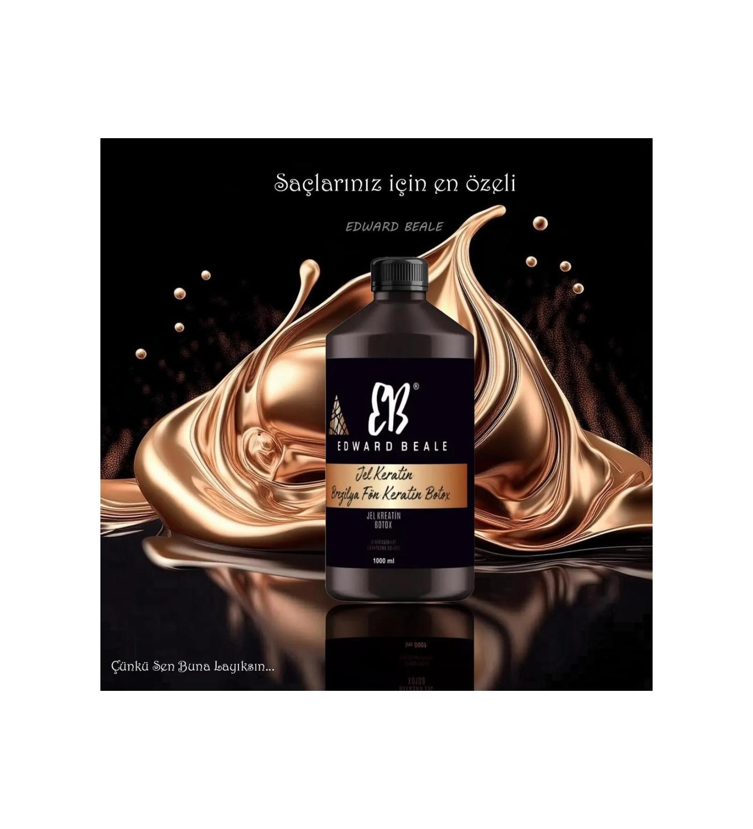 Edward Beale Hair Care Gel Keratin Odorless Smokeless Botox Brazilian Blow Dry 1000ml Gold Series - Buy Online on GoSupps.com