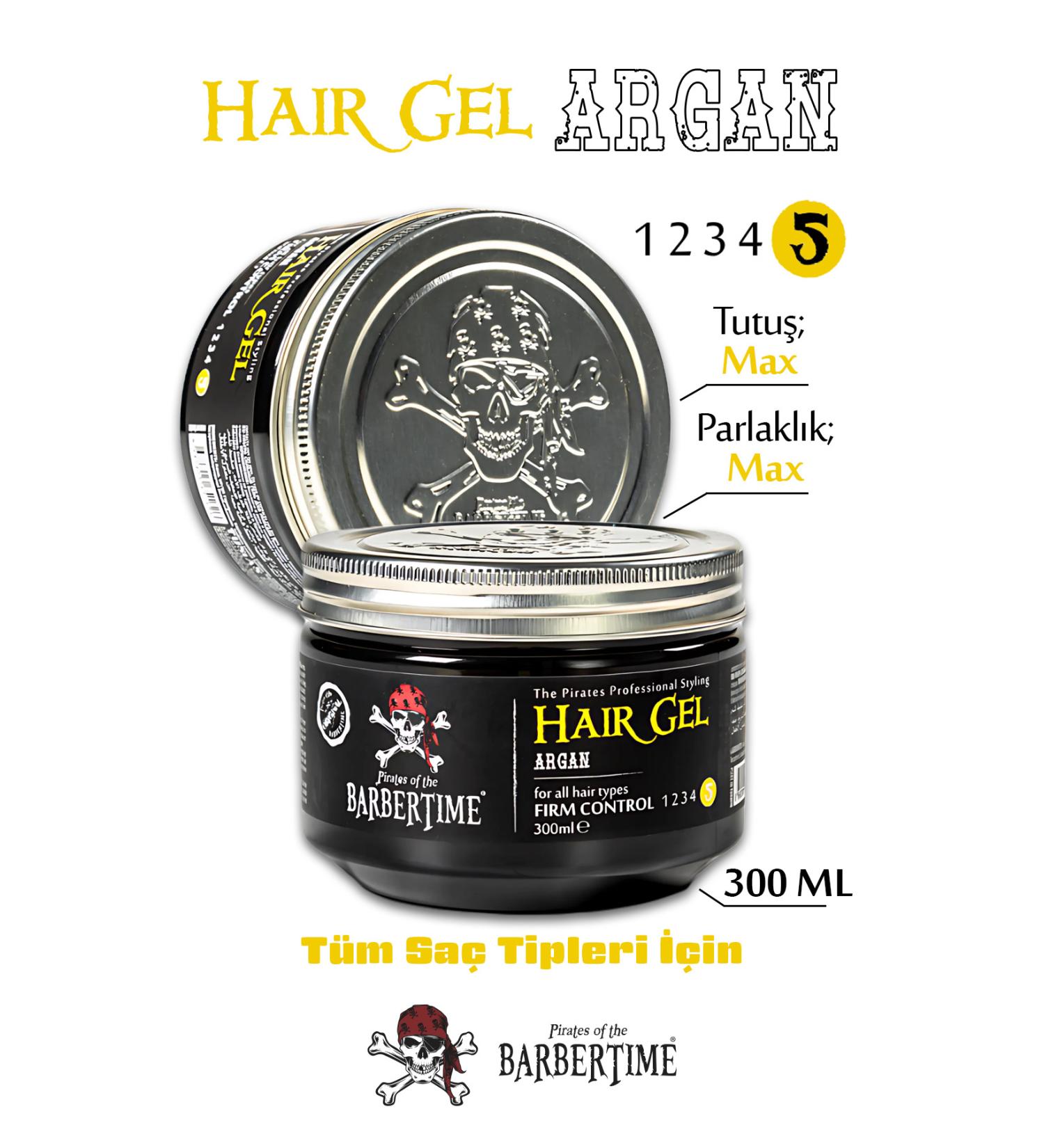 Barbertime Hair Gel Argan - Argan Essence Hair Gel 300 ml