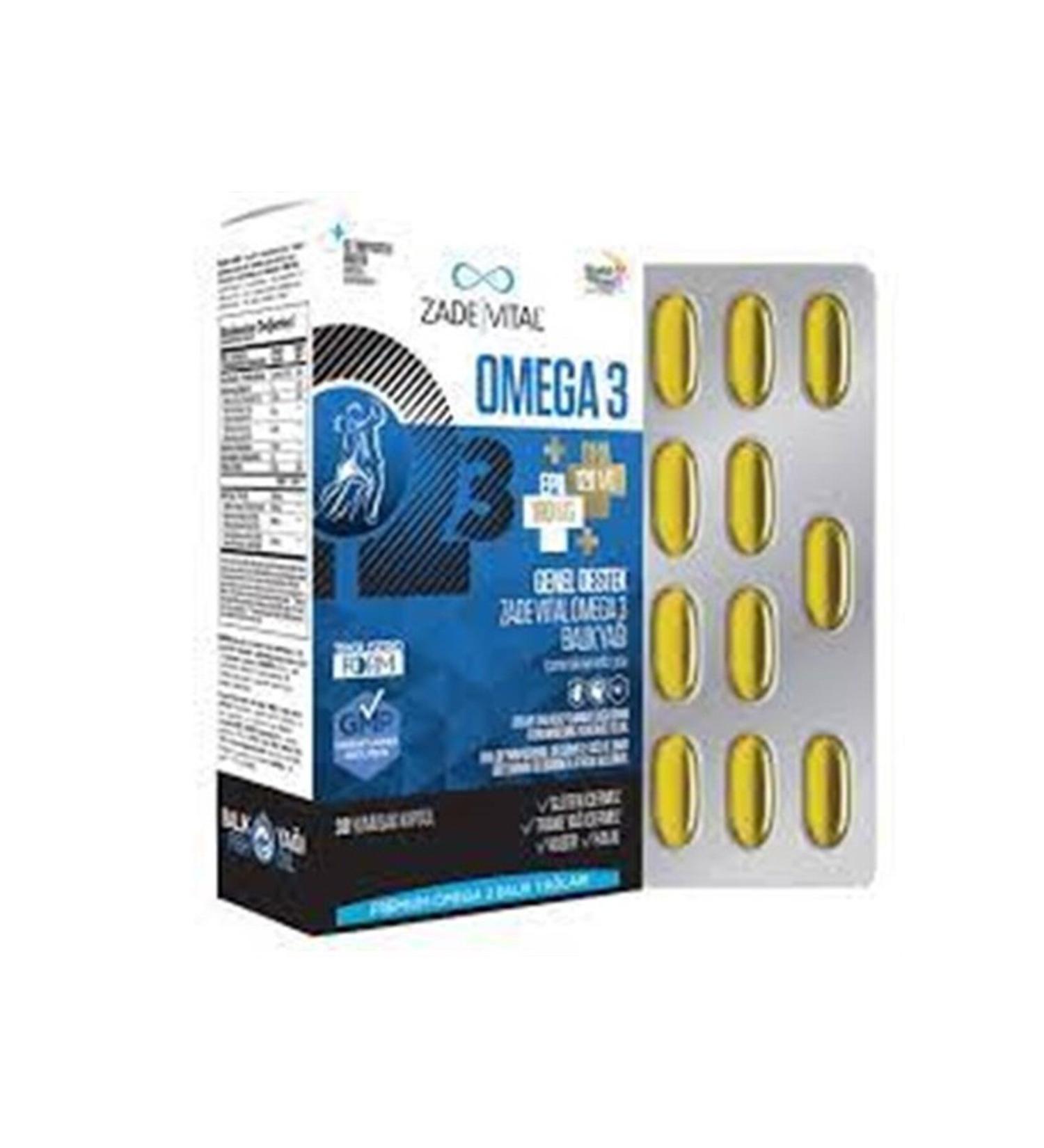 ZADEV TA Zade Vital Omega3 General Support Premium 30 Capsules