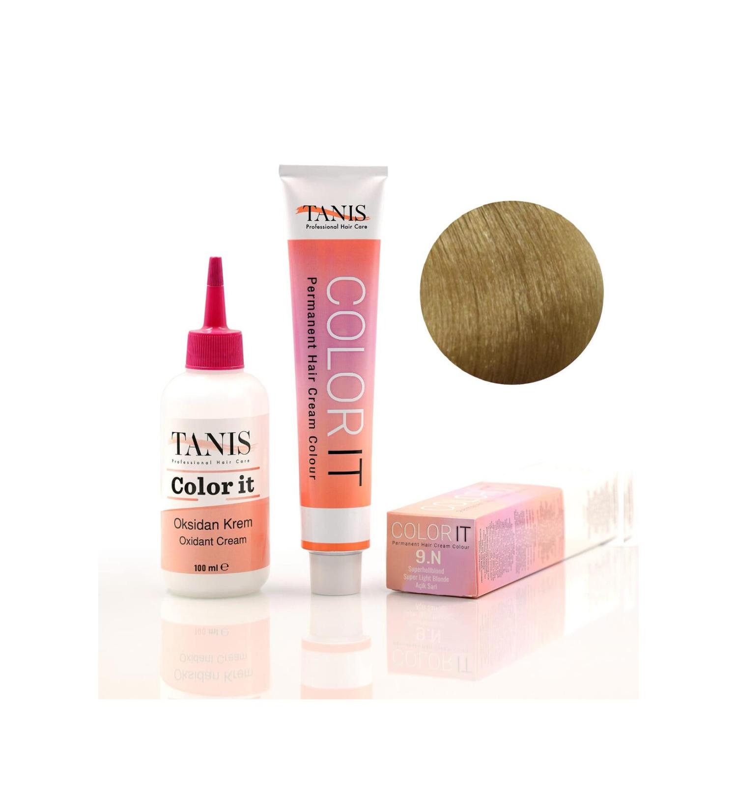TANIS PROFESSIONAL TANIS COLOR-IT (100 ML) Permanent Hair Dye 9N (Light Blonde)